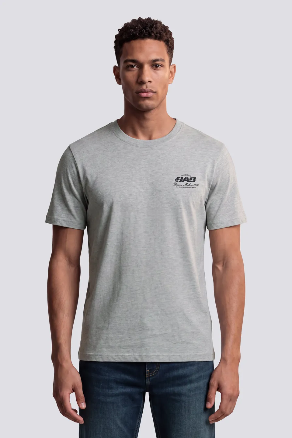 gas-dharis-m-c-denim-2923-t-shirt-herren-baumwolle image 1