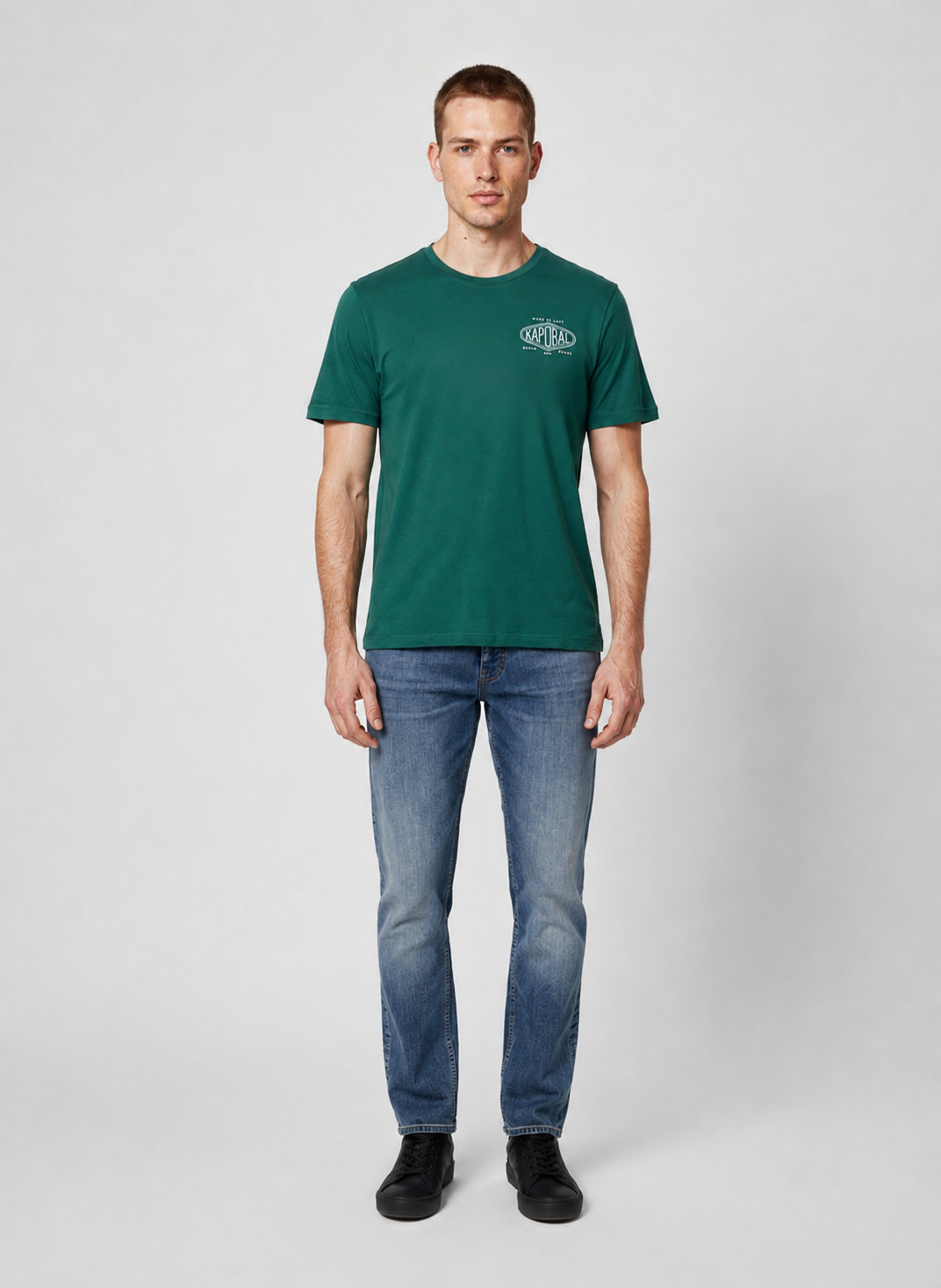 kaporal-vadi-t-shirt-herren-gr-n-baumwolle-regular image 2