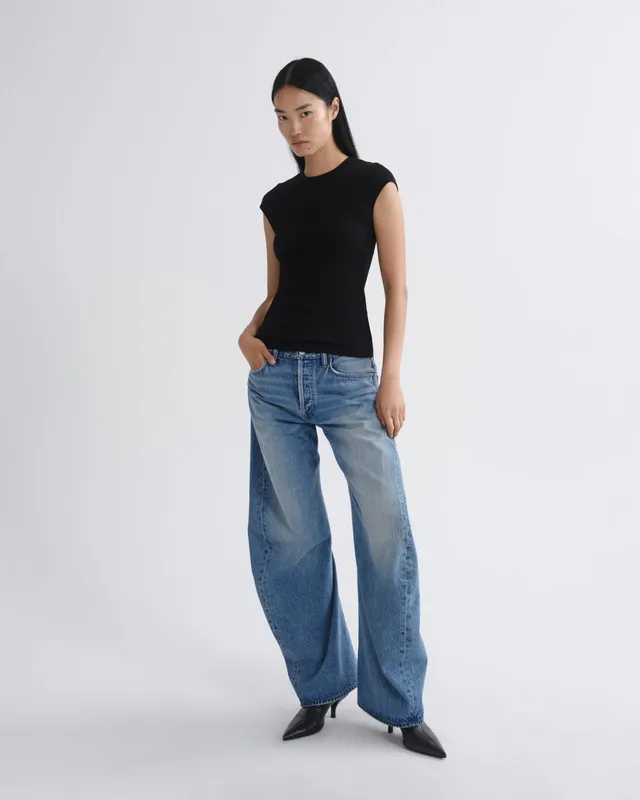 agolde-spiral-jean-venture-jeans-damen-mid-rise-dunkel-indigo image 1