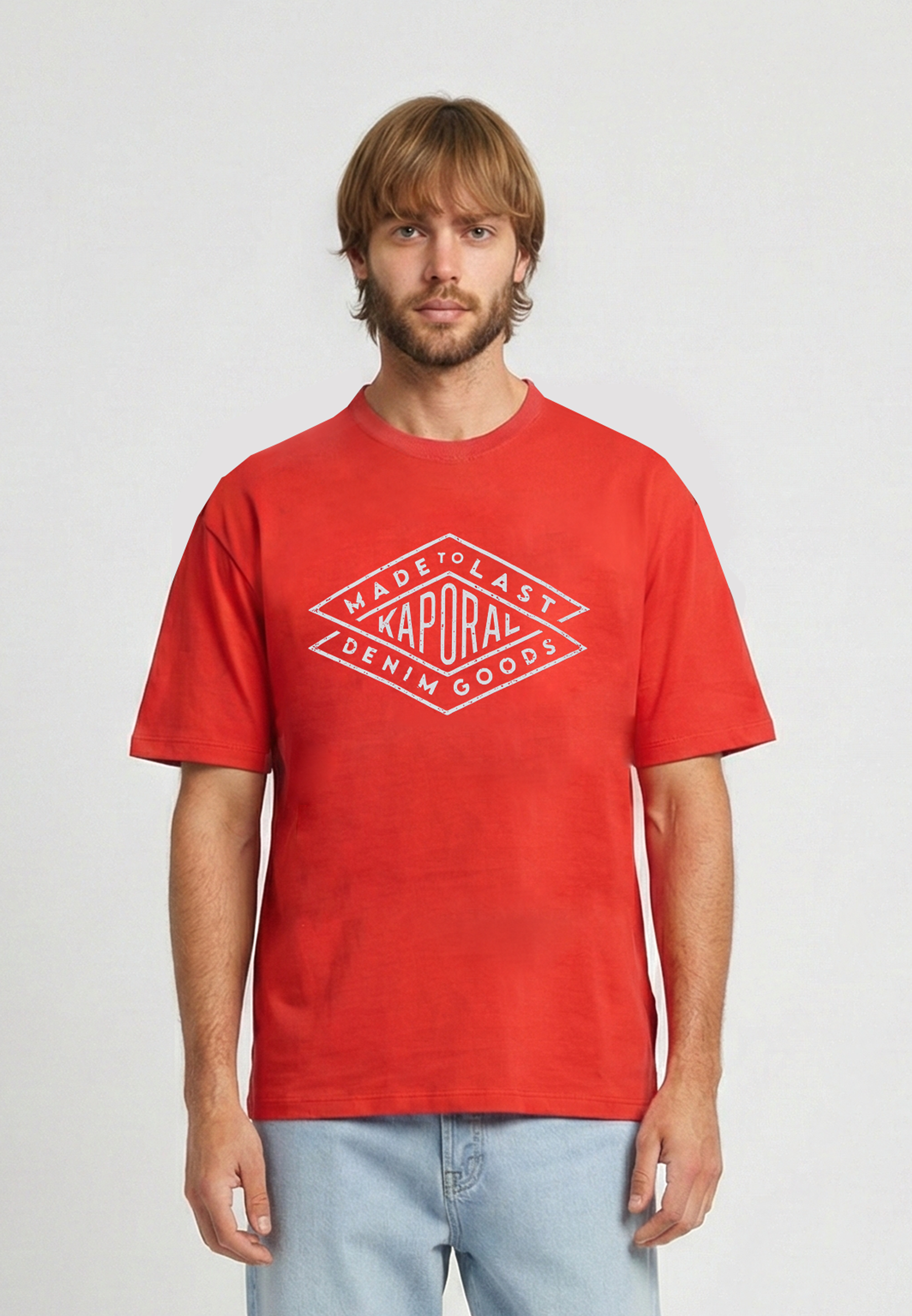 kaporal-toky-t-shirt-herren-rot-regular-100-baumwolle image 2