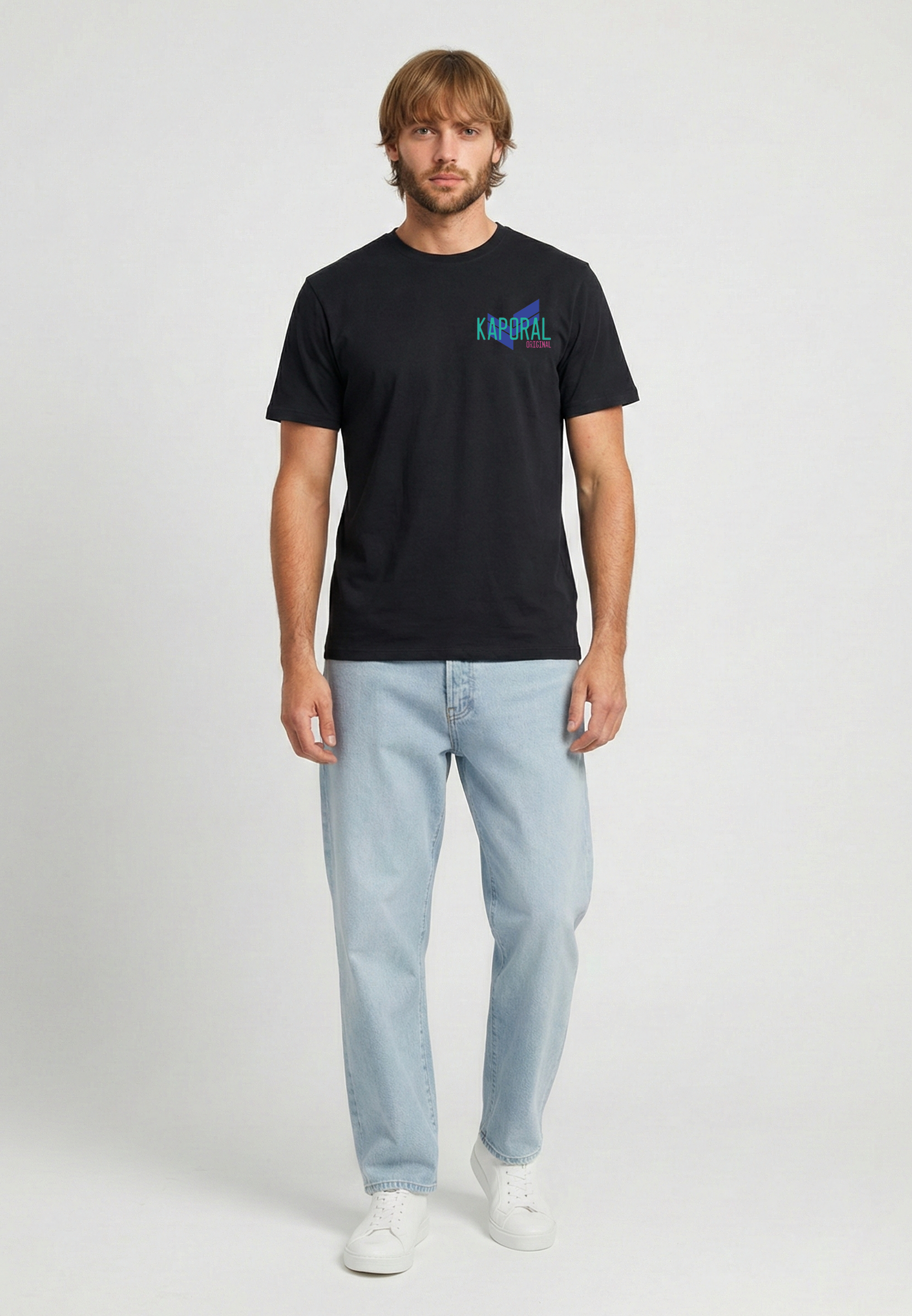 kaporal-ridur-t-shirt-herren-schwarz-regular-baumwolle image 1