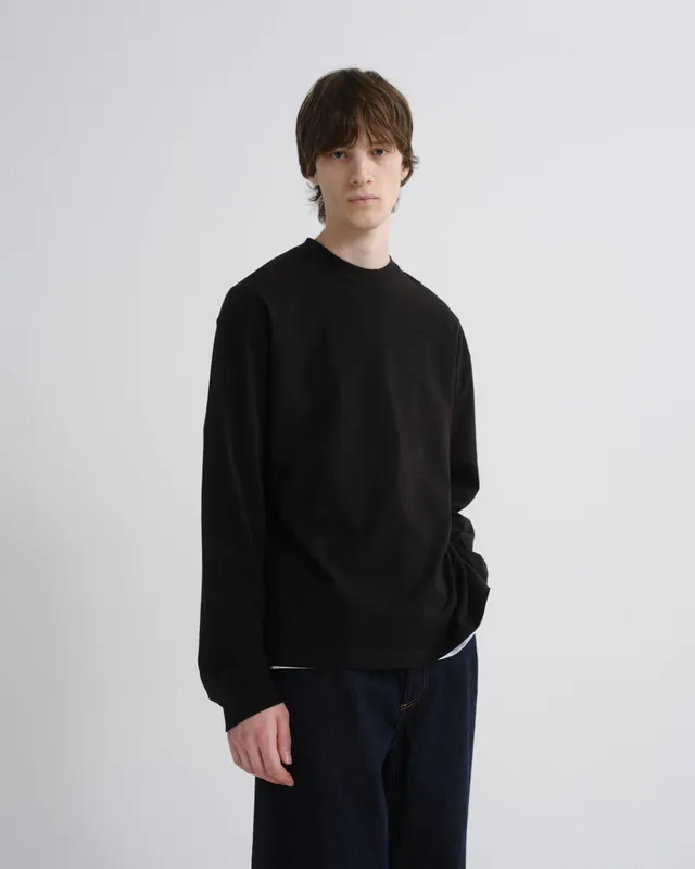 agolde-asha-long-sleeve-mock-neck-tee-schwarz image 1
