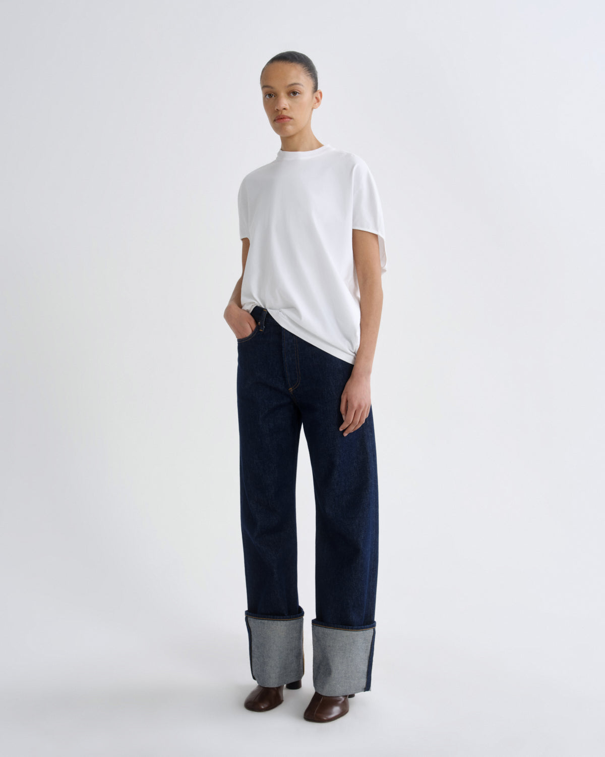agolde-souline-t-shirt-white-damen-jersey-baumwolle image 5