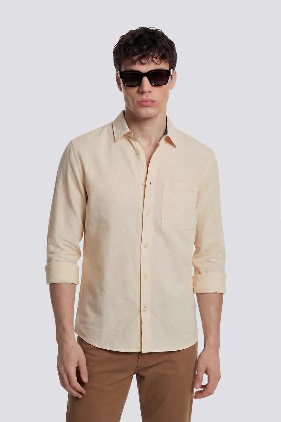 gas-riviera-1583-herren-hemd-regular-fit-leinen image 1
