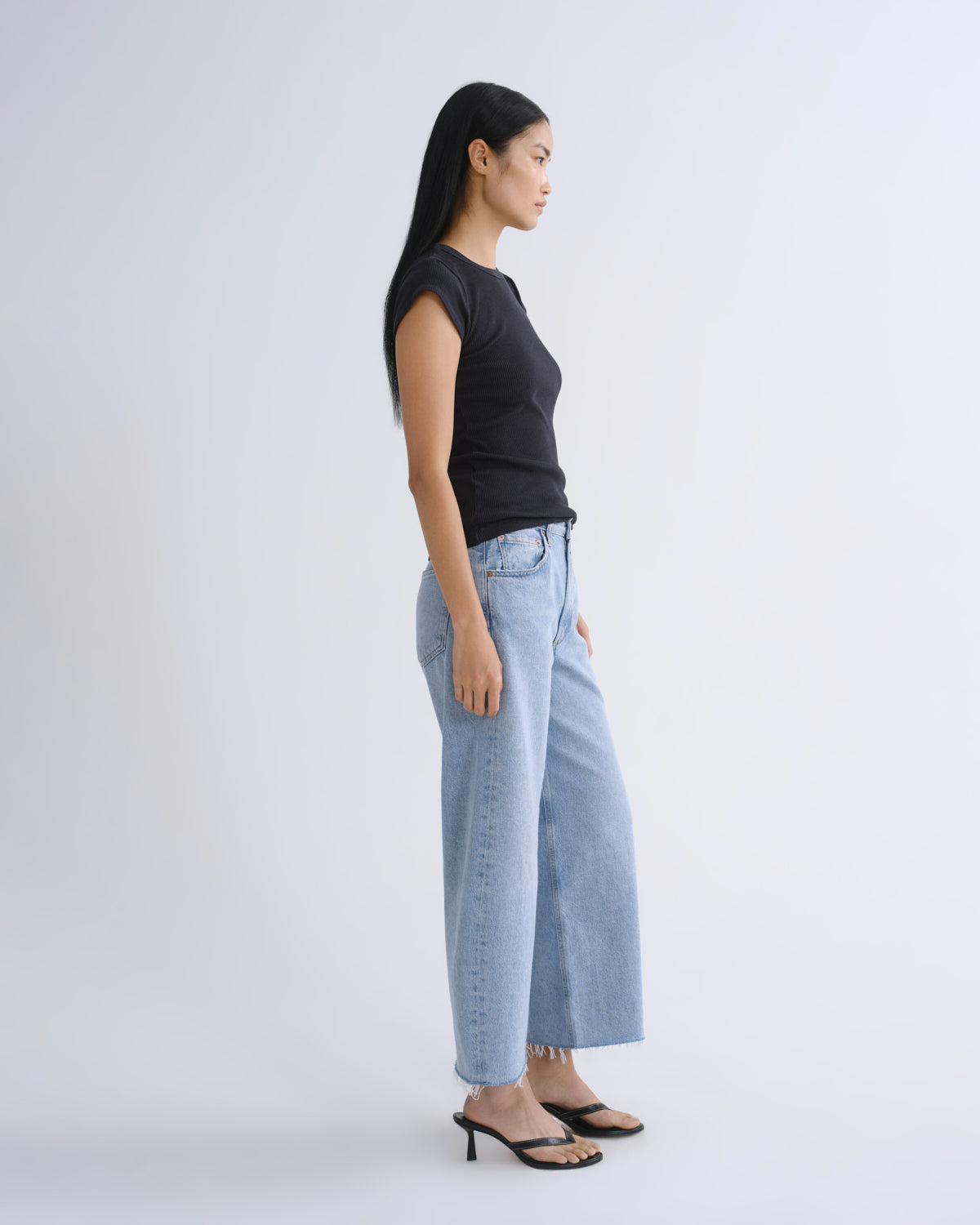 agolde-low-curve-fray-jeans-force-hellblau-baumwolle image 3