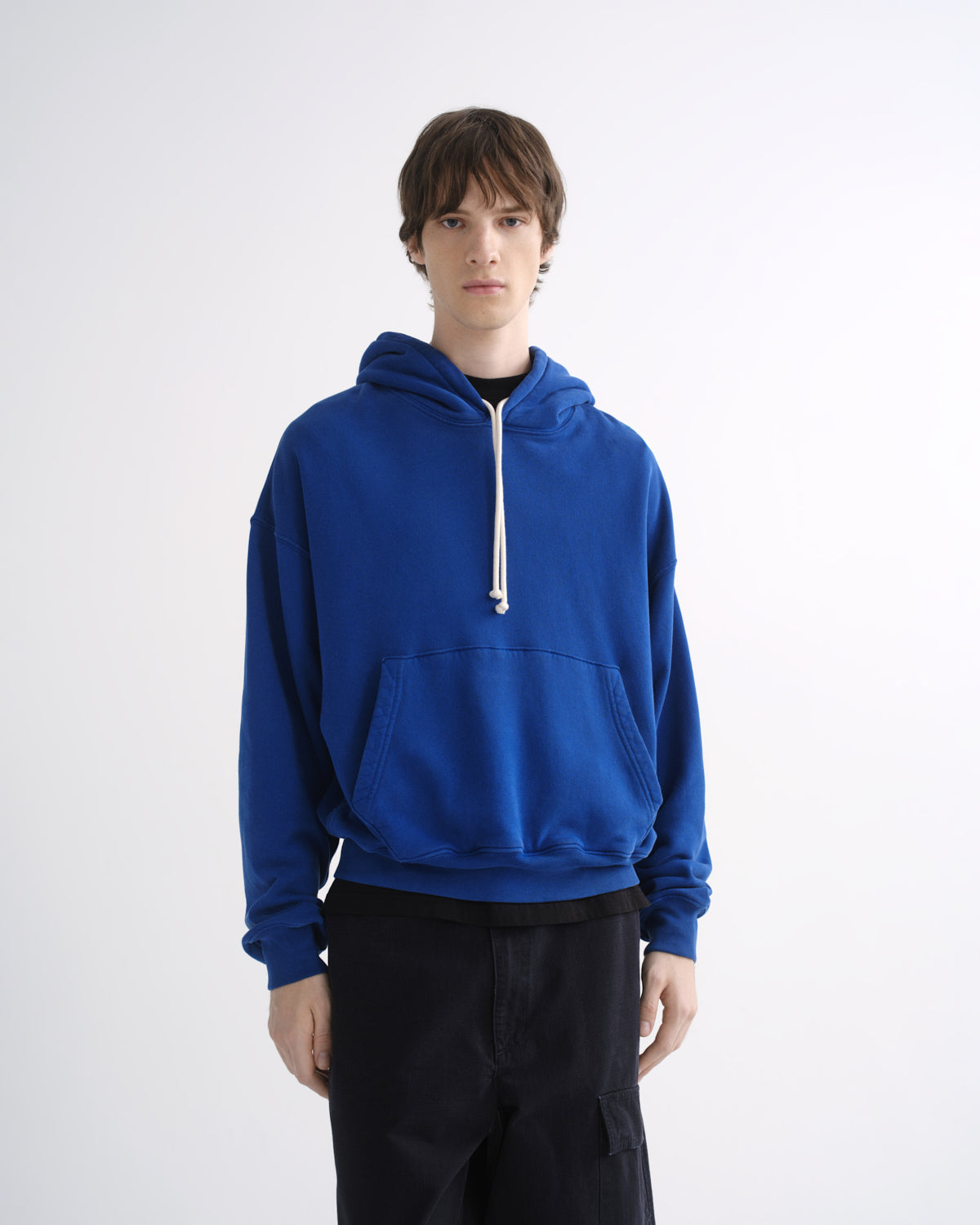 agolde-boyce-hoodie-cobalt-blau-heavyweight-fleece image 1