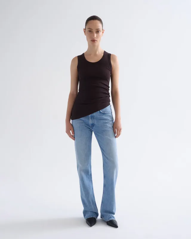 agolde-leena-weightless-flare-jeans-stream-hellblau image 1