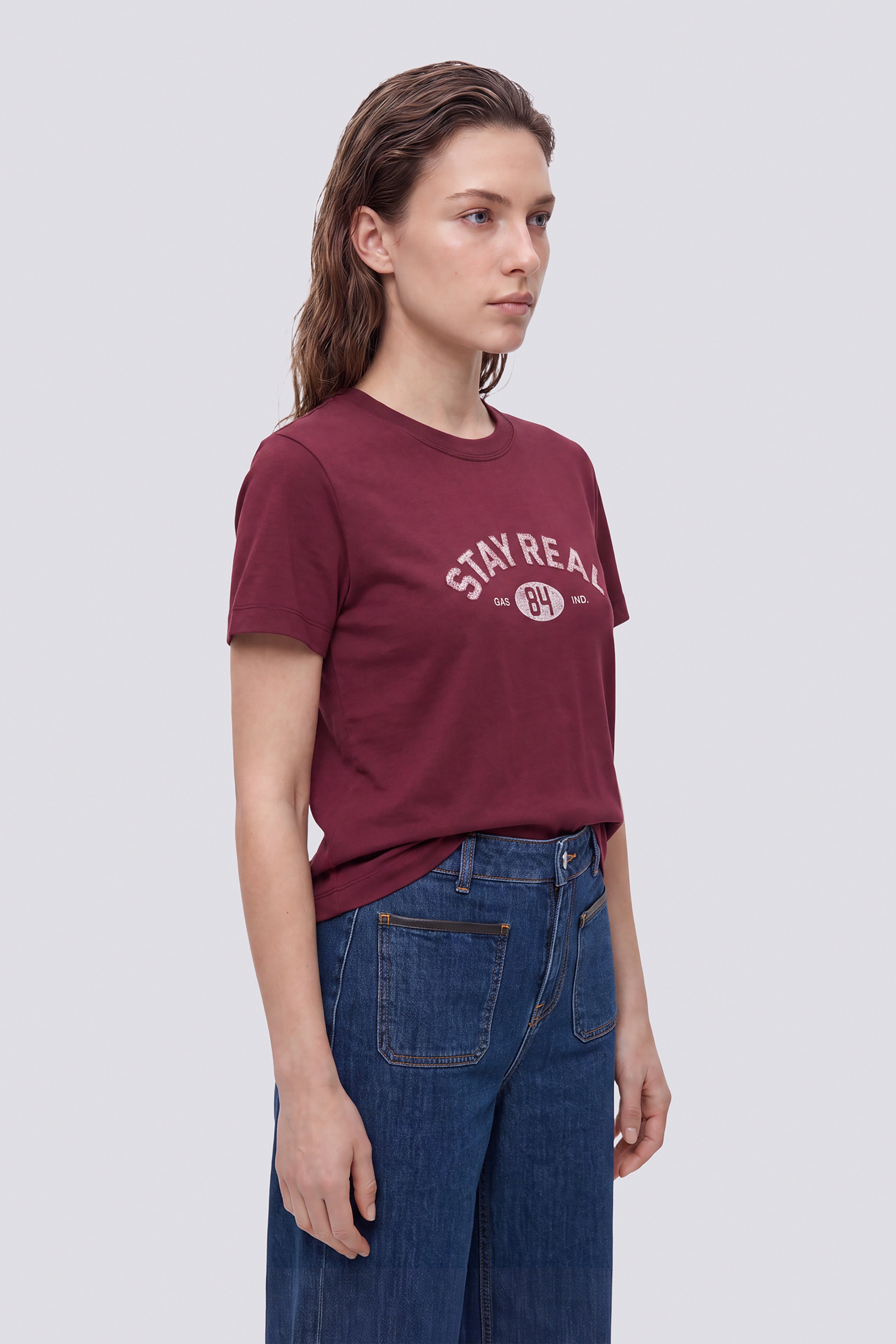 gas-irin-stay-real-2899-t-shirt-damen-regular-baumwolle image 3