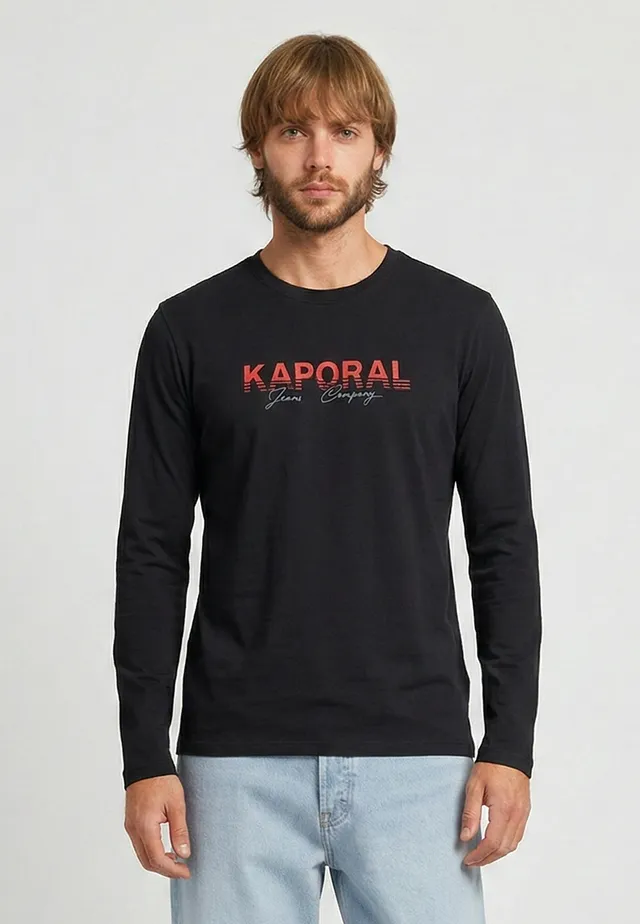 kaporal-tamao-langarmshirt-herren-schwarz-baumwolle image 1