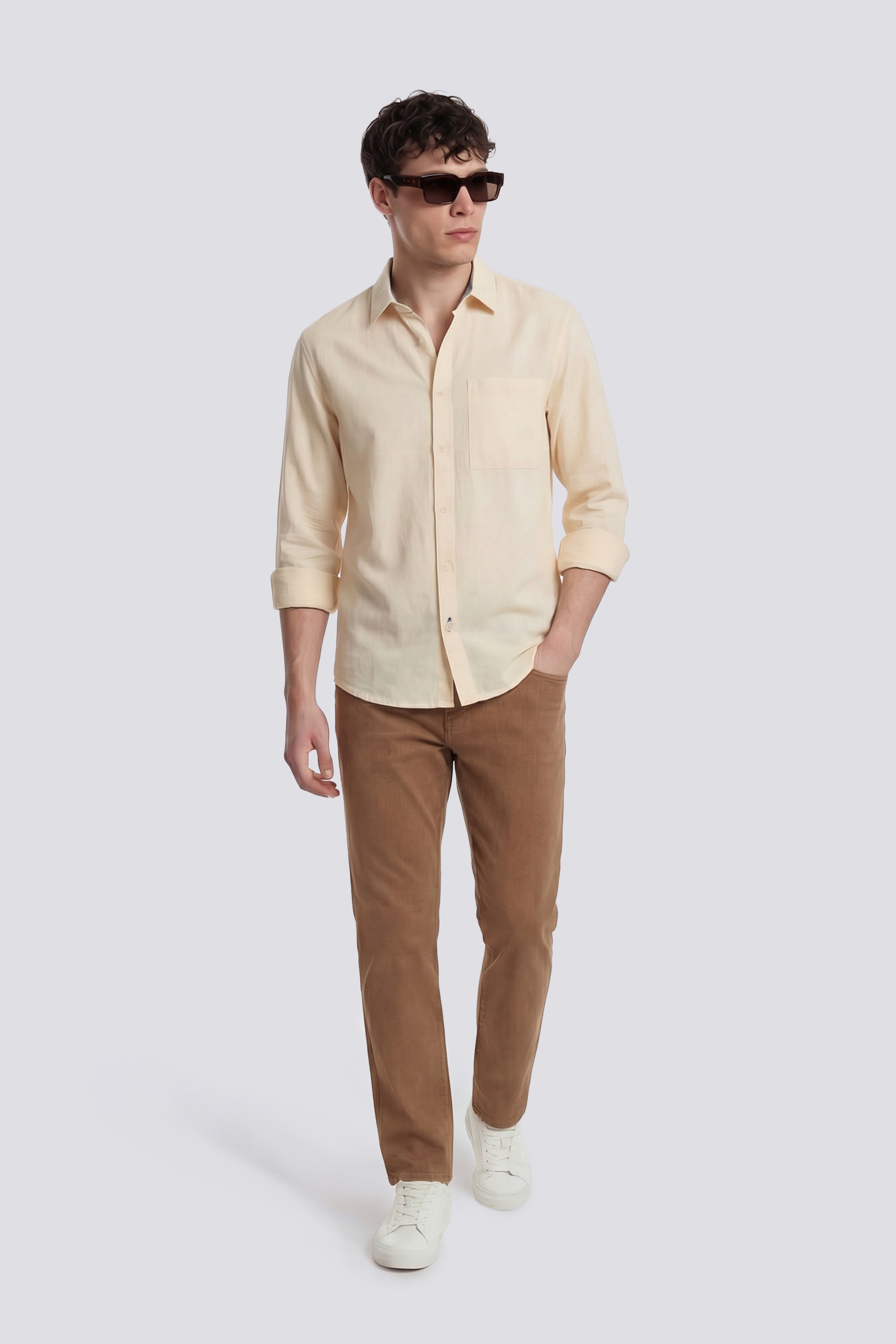 gas-riviera-1583-herren-hemd-regular-fit-leinen image 2