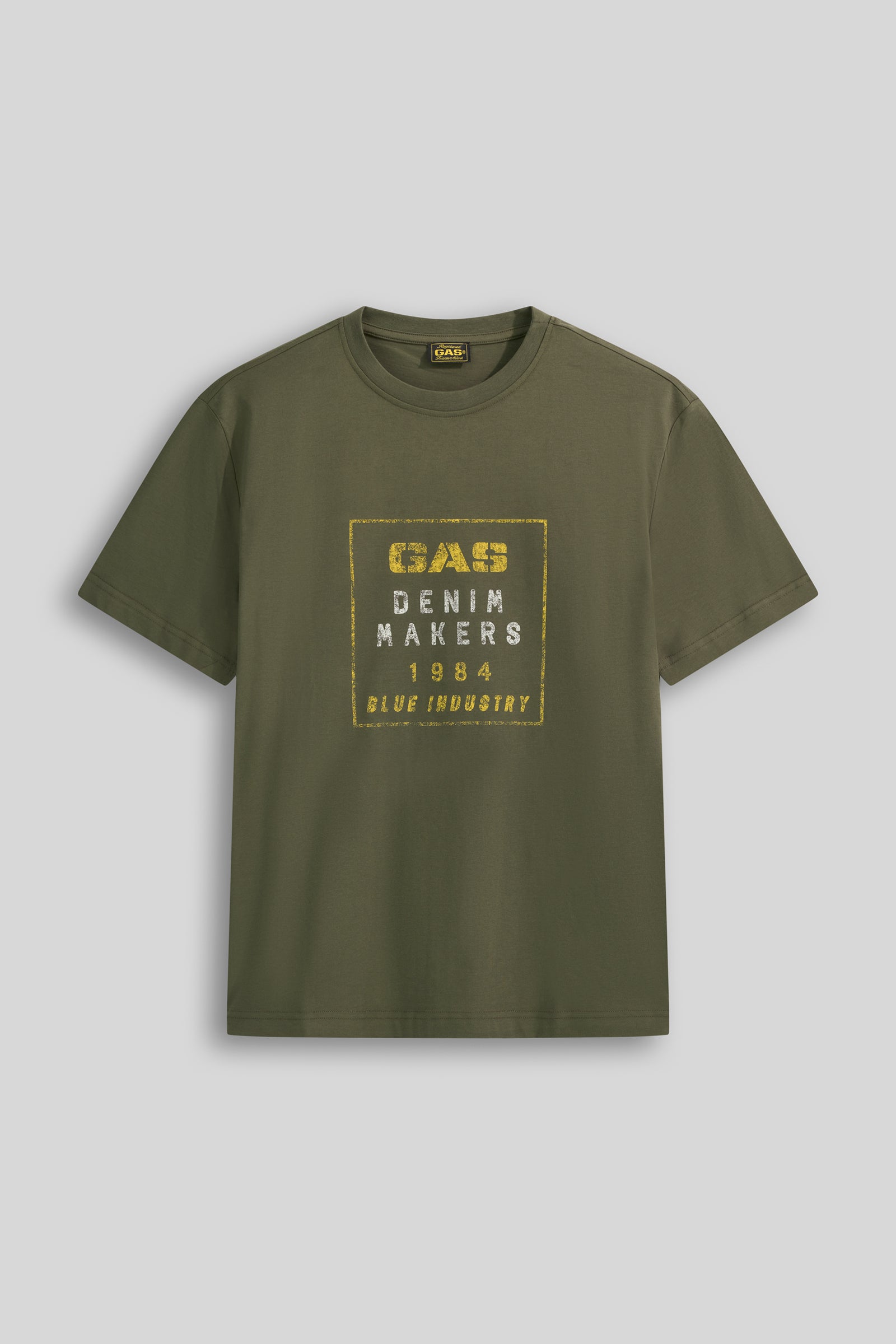 gas-dharis-m-c-blue-3653-t-shirt-blau-baumwolle image 4
