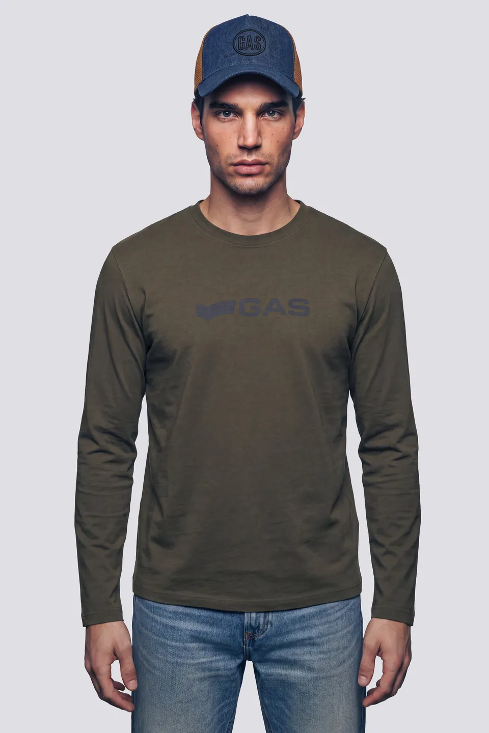 gas-dharis-logo-3653-herren-longsleeve-regular-fit image 1