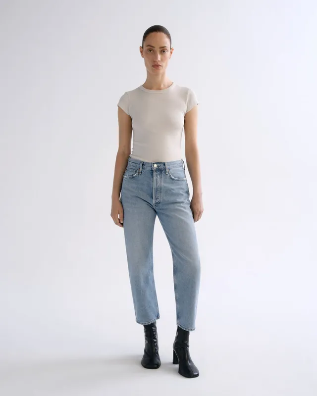 agolde-90-s-crop-straight-jeans-damen-force-hellblau-mid-rise image 1