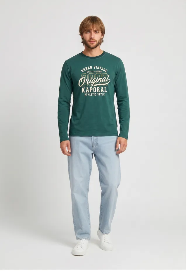 kaporal-kuopio-herren-langarmshirt-gr-n-baumwolle-print image 1