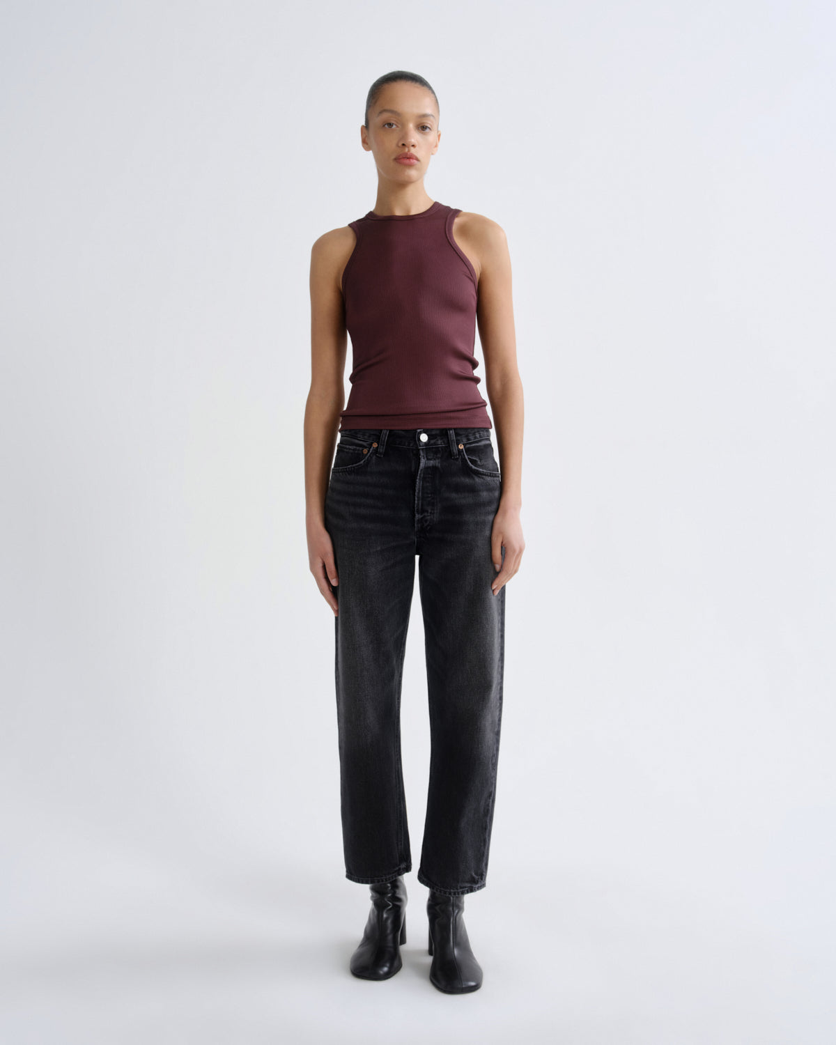 agolde-90-s-straight-translation-damen-jeans-schwarz image 1