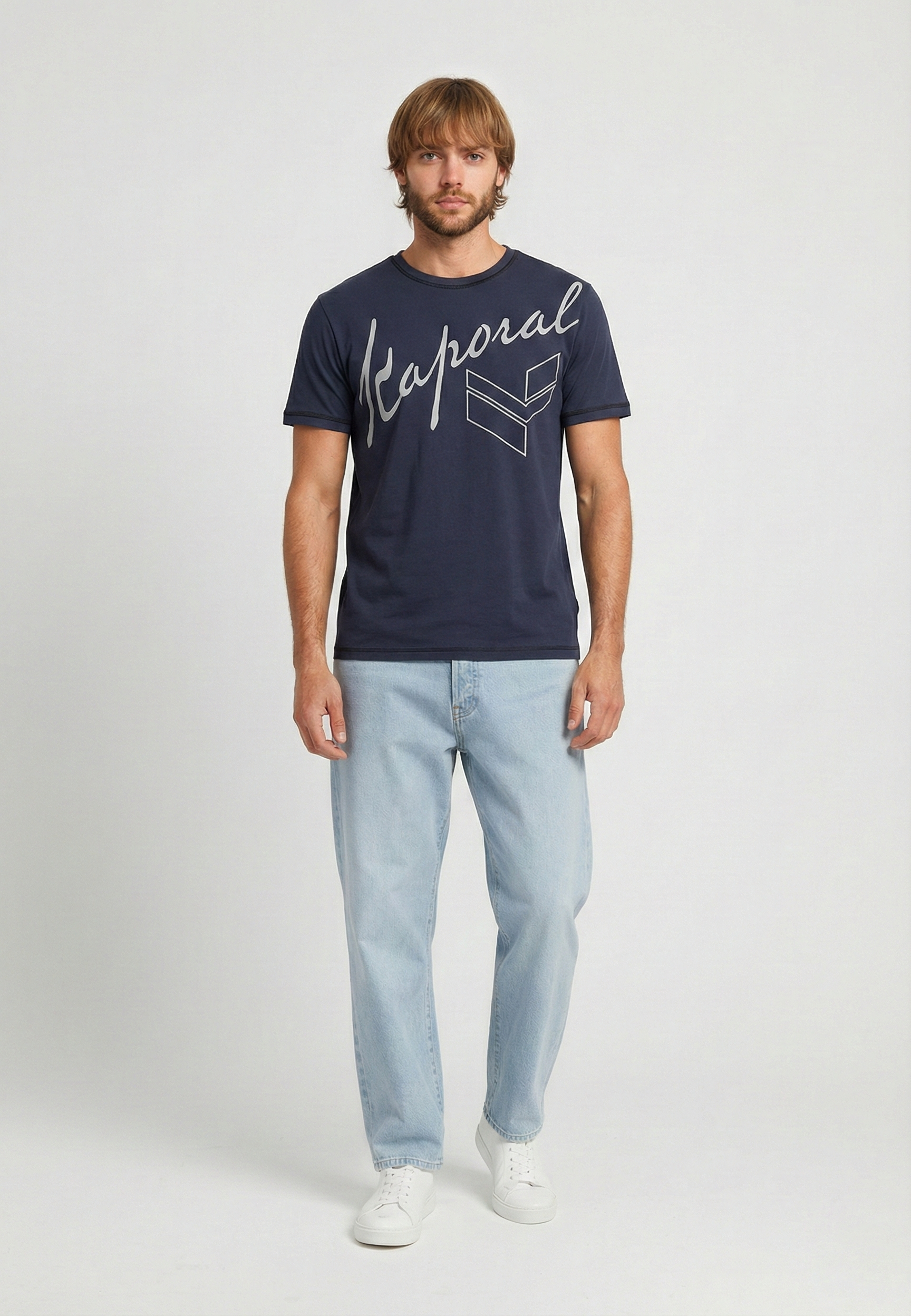 kaporal-kulan-t-shirt-herren-marineblau-baumwolle-regular image 2