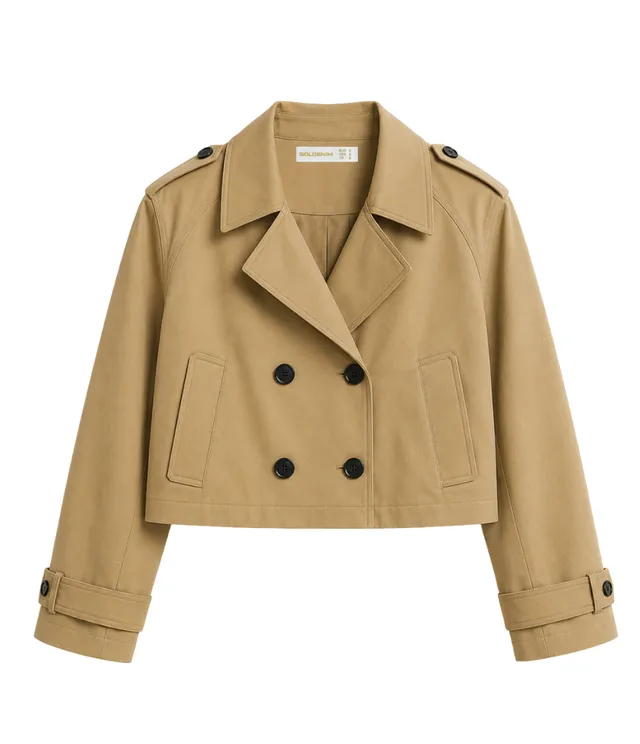 goldenim-paris-femme-trench-court-trenchcoat-kurz image 1