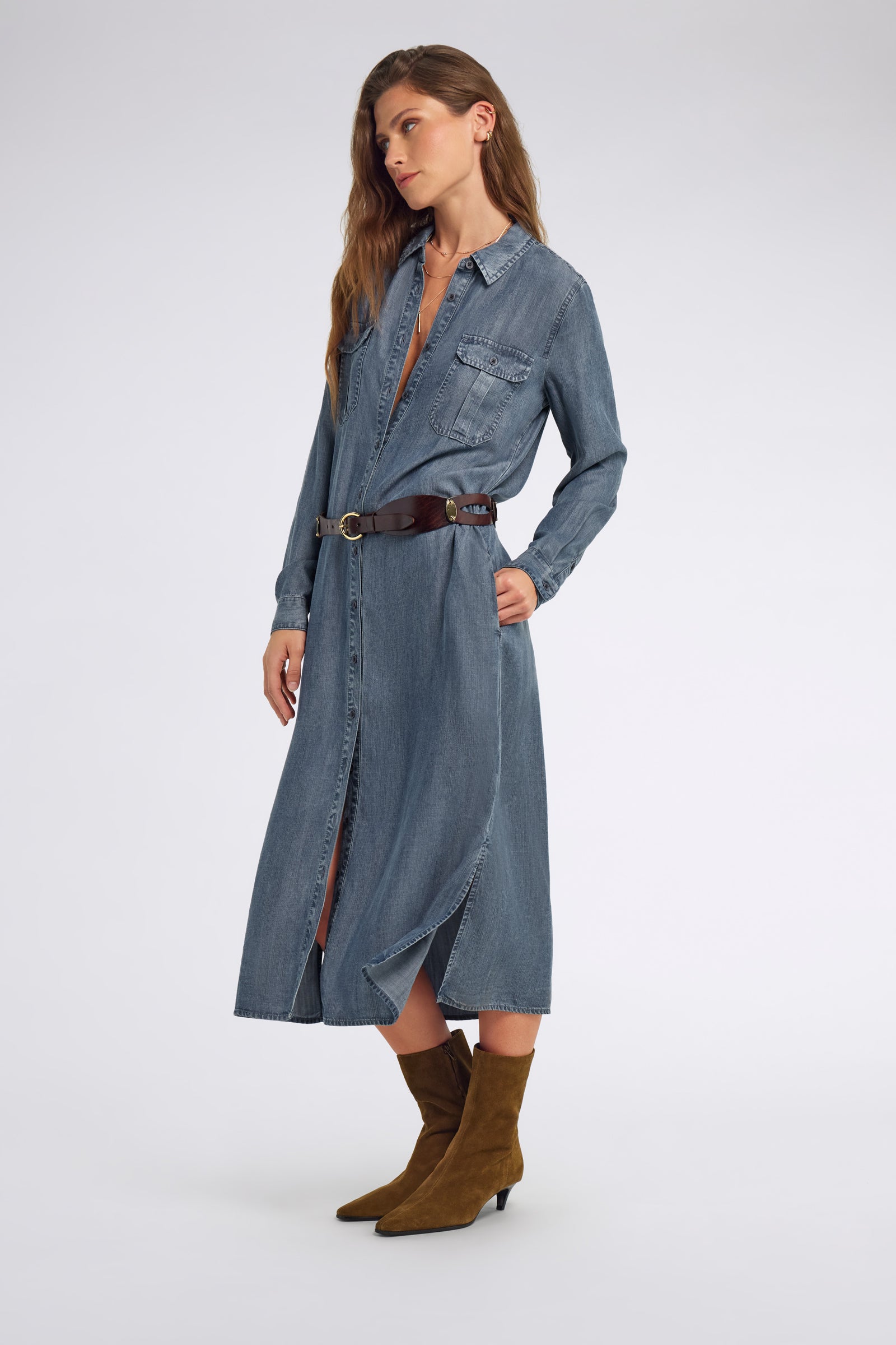 gas-lola-dress-04mm-damen-denimkleid-comfort-fit image 1