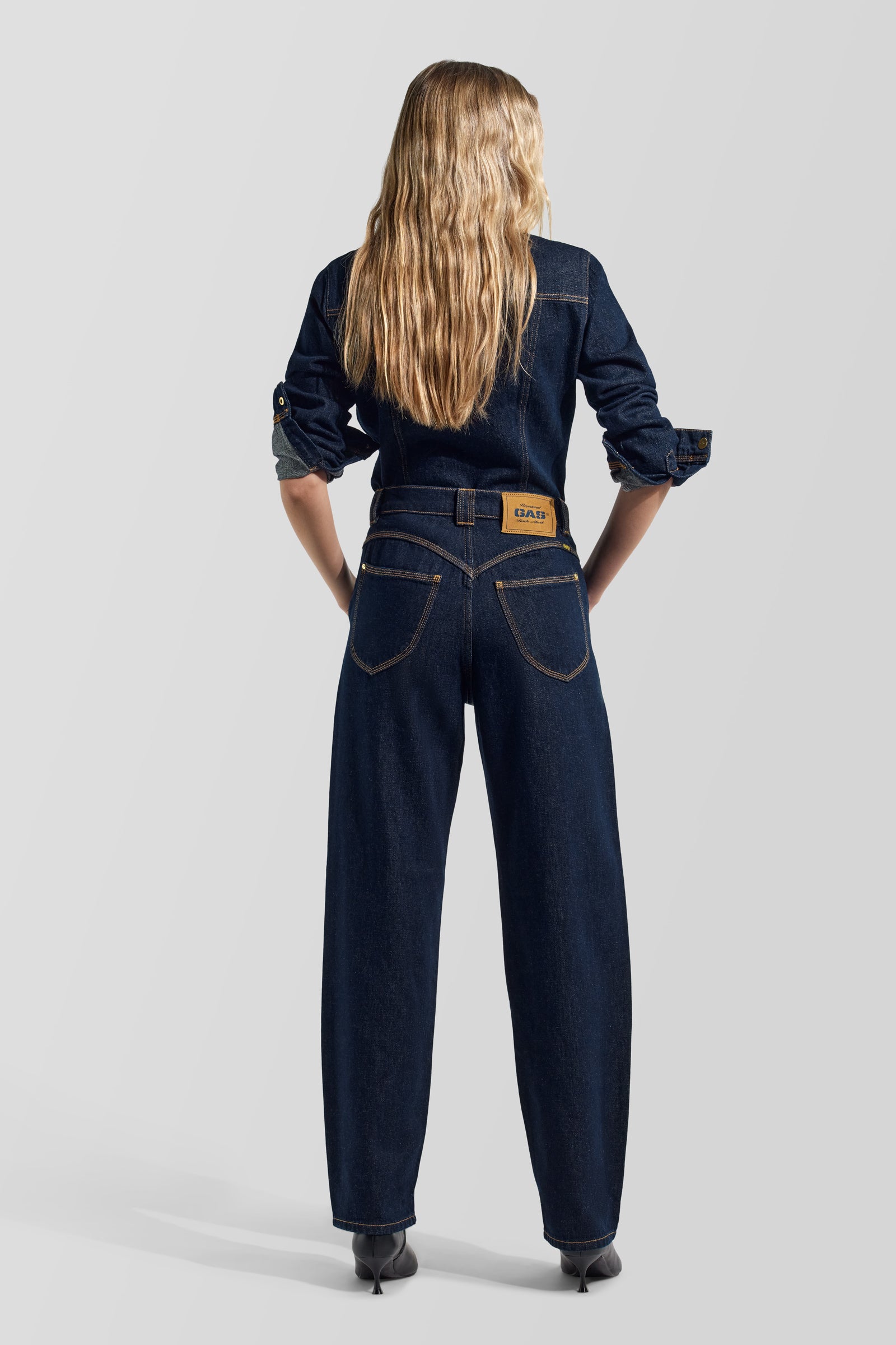 gas-olivia-chino-10ro-jeans-damen-high-waist-rinse image 2