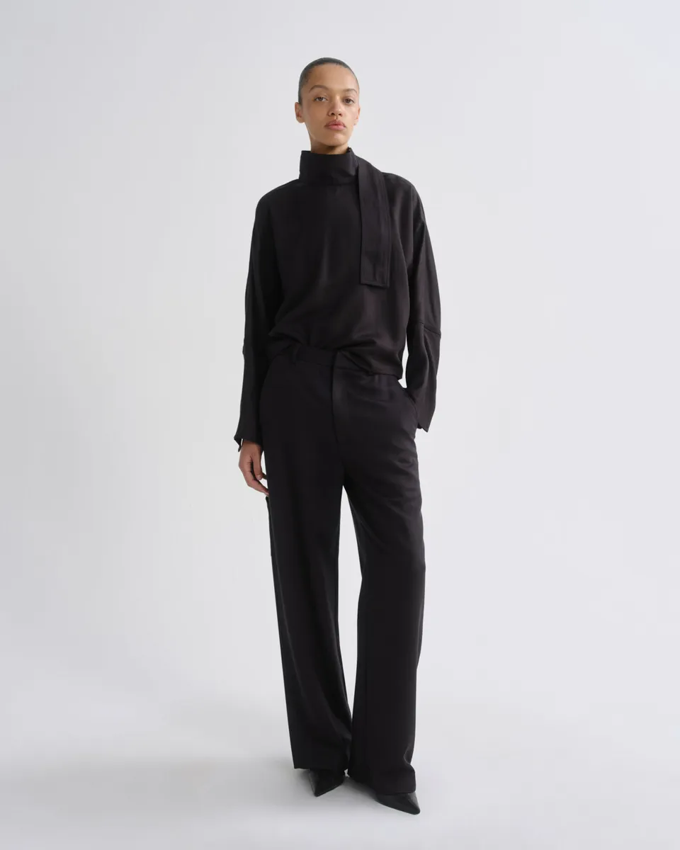 agolde-lyndon-pant-stoffhose-charcoal-gerade-geschnitten image 1