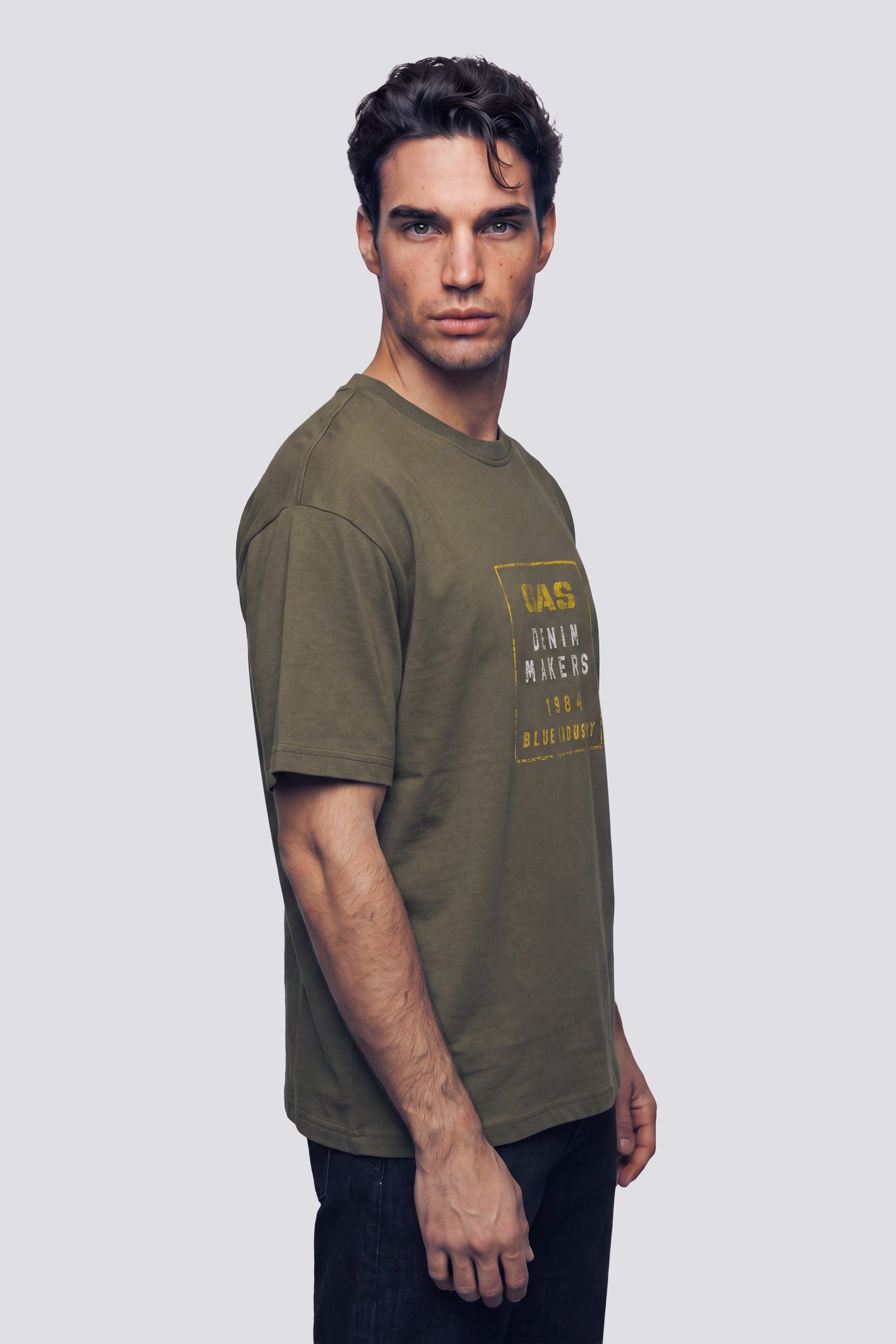 gas-dharis-m-c-blue-3653-t-shirt-blau-baumwolle image 3