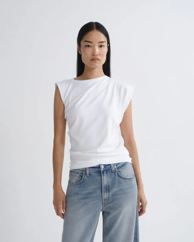 agolde-beth-tee-damen-t-shirt-wei-bio-baumwolle image 1