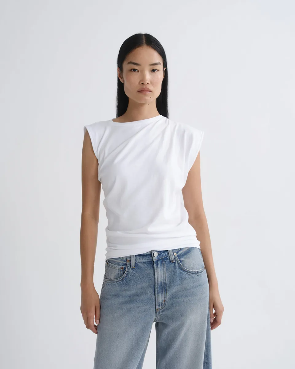 agolde-beth-tee-damen-t-shirt-wei-bio-baumwolle image 1