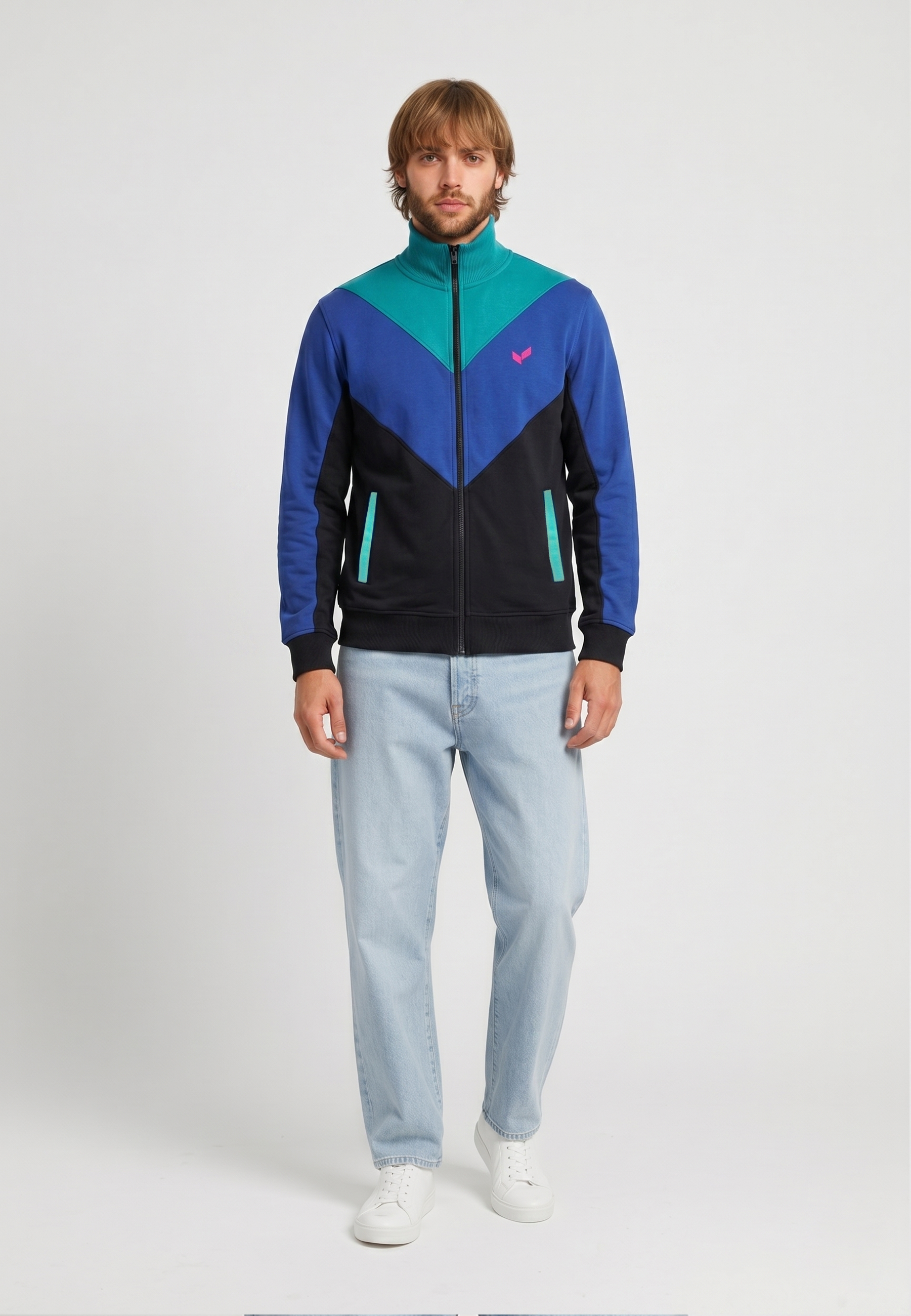 kaporal-reece-herren-jacke-schwarz-mit-rei-verschluss-logo image 2