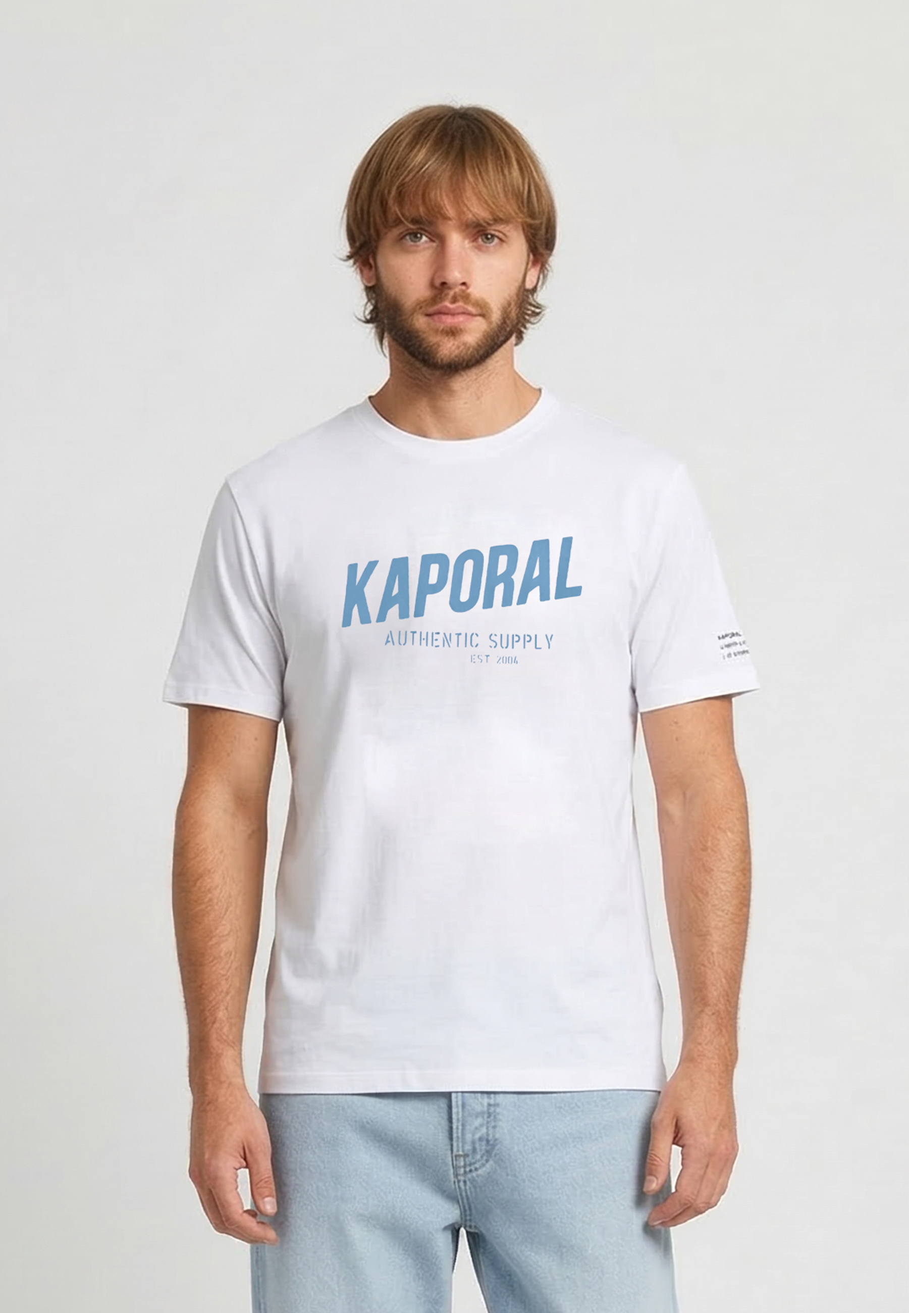 kaporal-ryzz-t-shirt-herren-wei-slim-stretch image 2