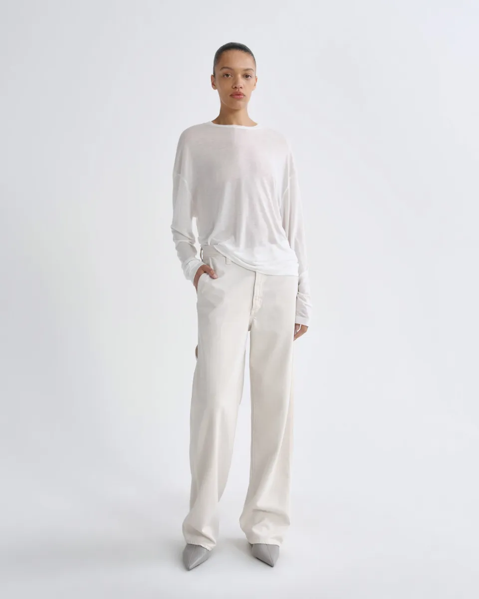 agolde-lyndon-pant-flyweight-bone-damen-hose-creme-leicht image 1