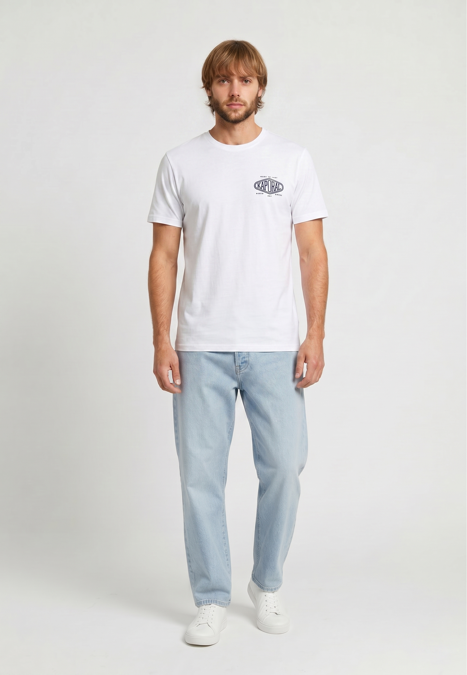kaporal-vadi-t-shirt-weiss-regular-100-baumwolle-herren image 1