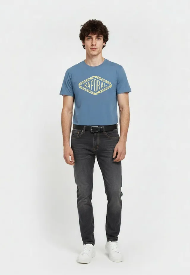 kaporal-raz-regular-t-shirt-herren-blau-rustique-baumwolle image 1