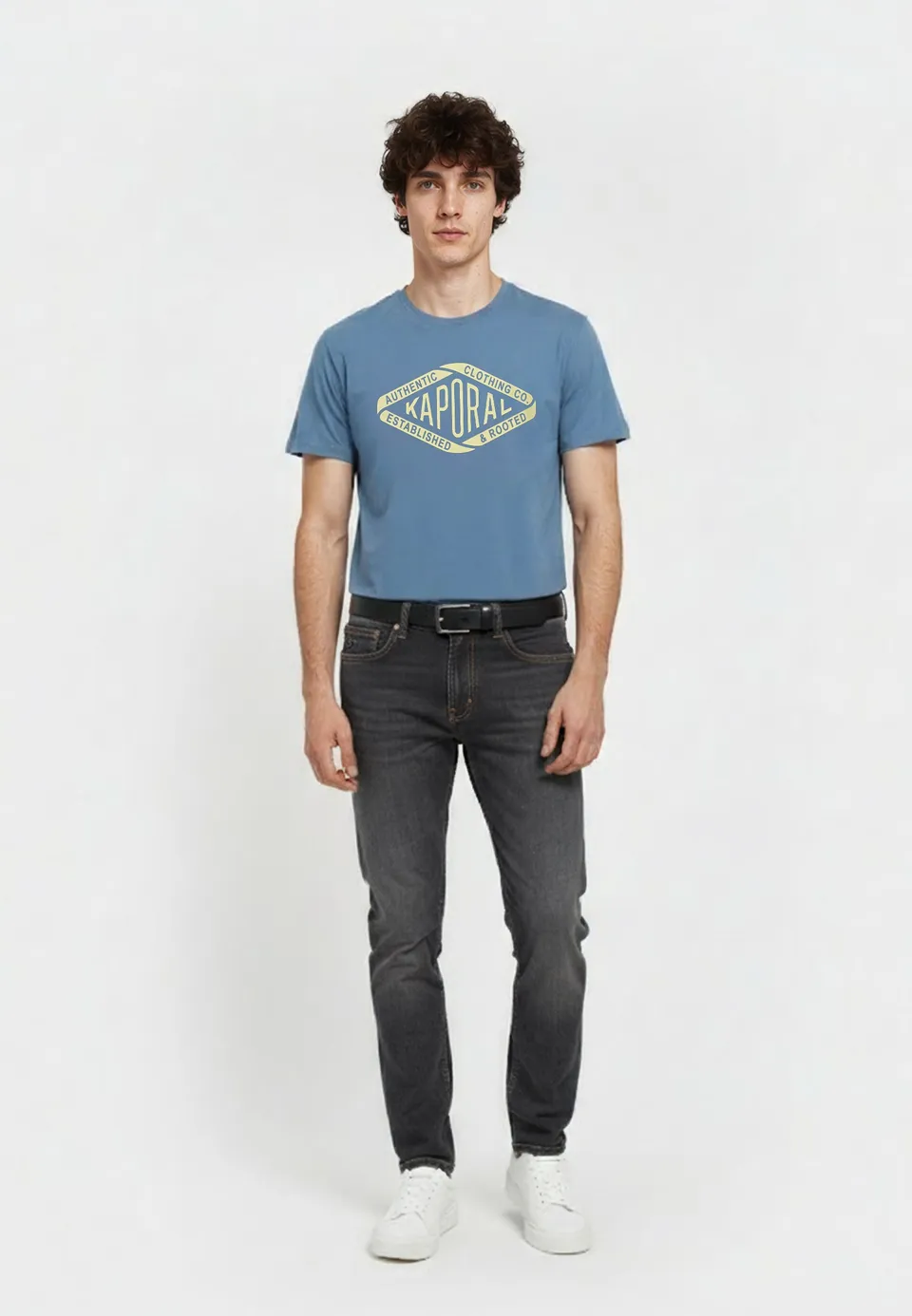 kaporal-raz-regular-t-shirt-herren-blau-rustique-baumwolle image 1