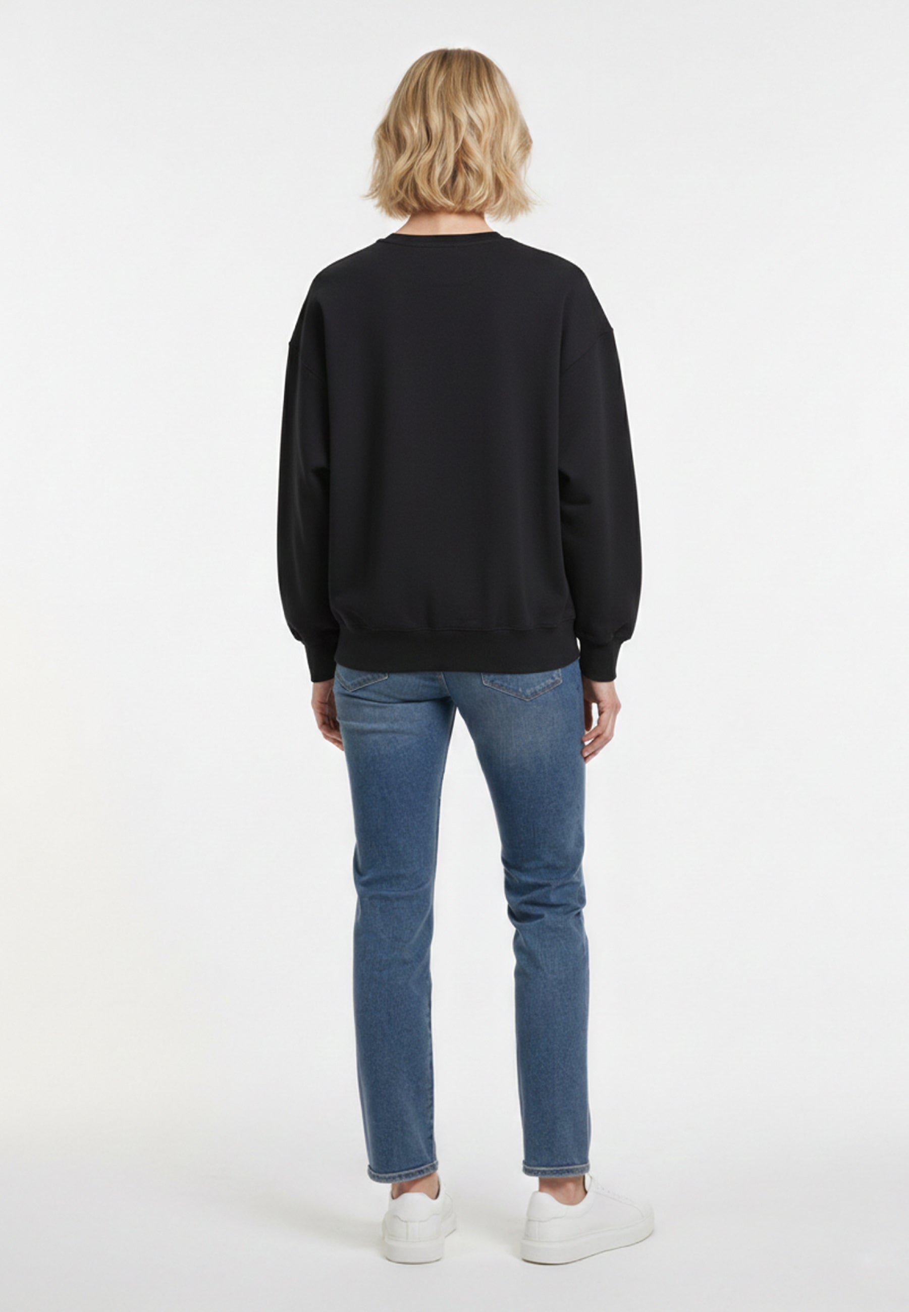 kaporal-julie-sweatshirt-damen-schwarz-slim-baumwollmix image 3