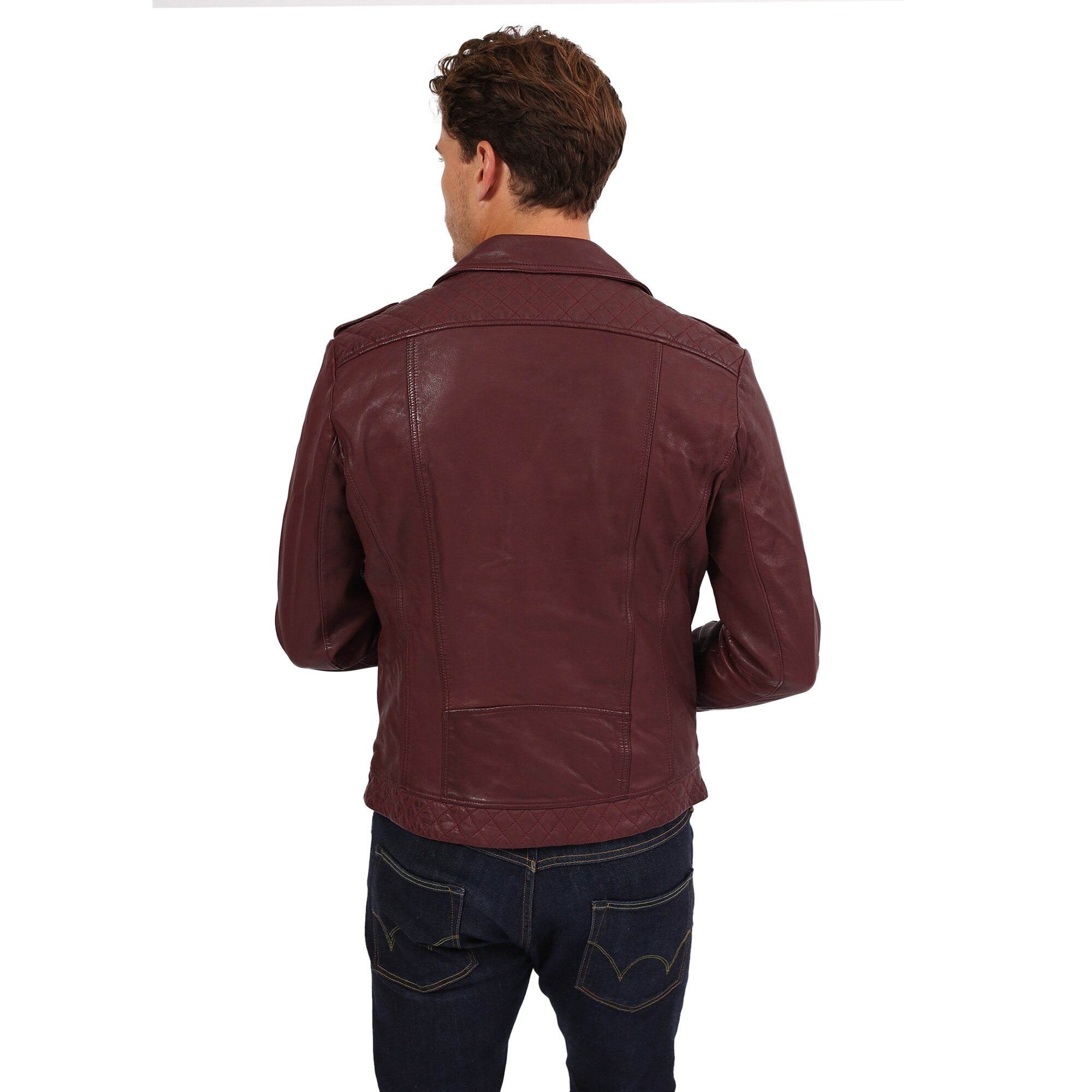 kaporal-lars-perfecto-bordeaux-herren-lammleder image 3