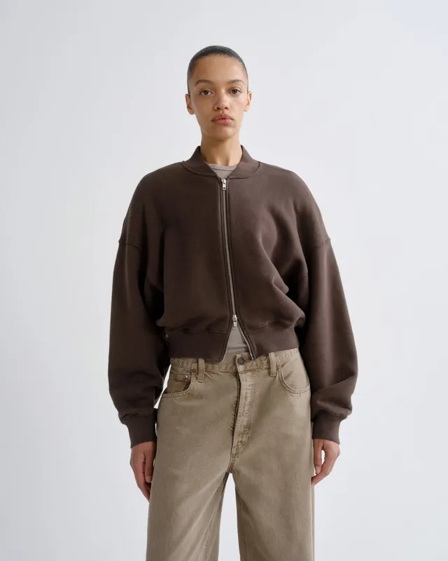 agolde-tess-sweatshirt-bracken-damen-sweatshirt-braun image 1