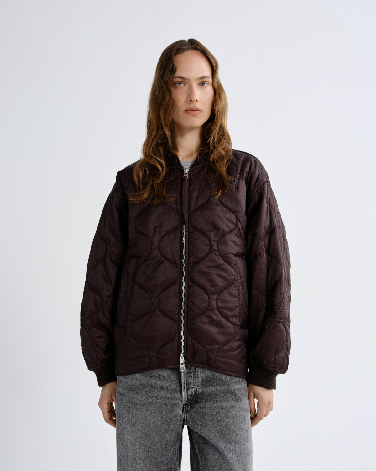 agolde-isla-quilted-jacket-jacke-deep-roast-braun image 1