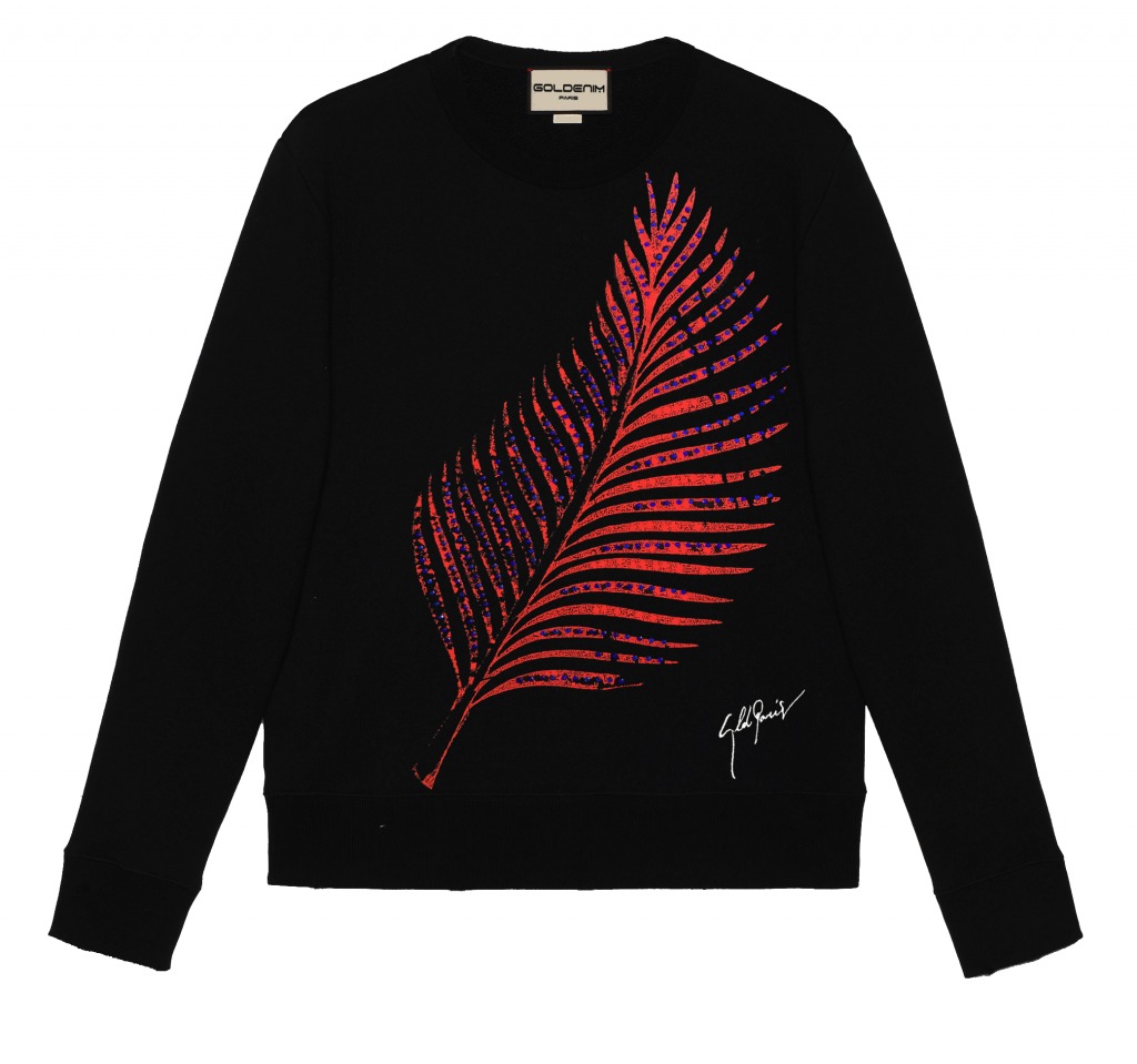 goldenim-paris-homme-sweat-alyi-noir-sweatshirt-schwarz image 1