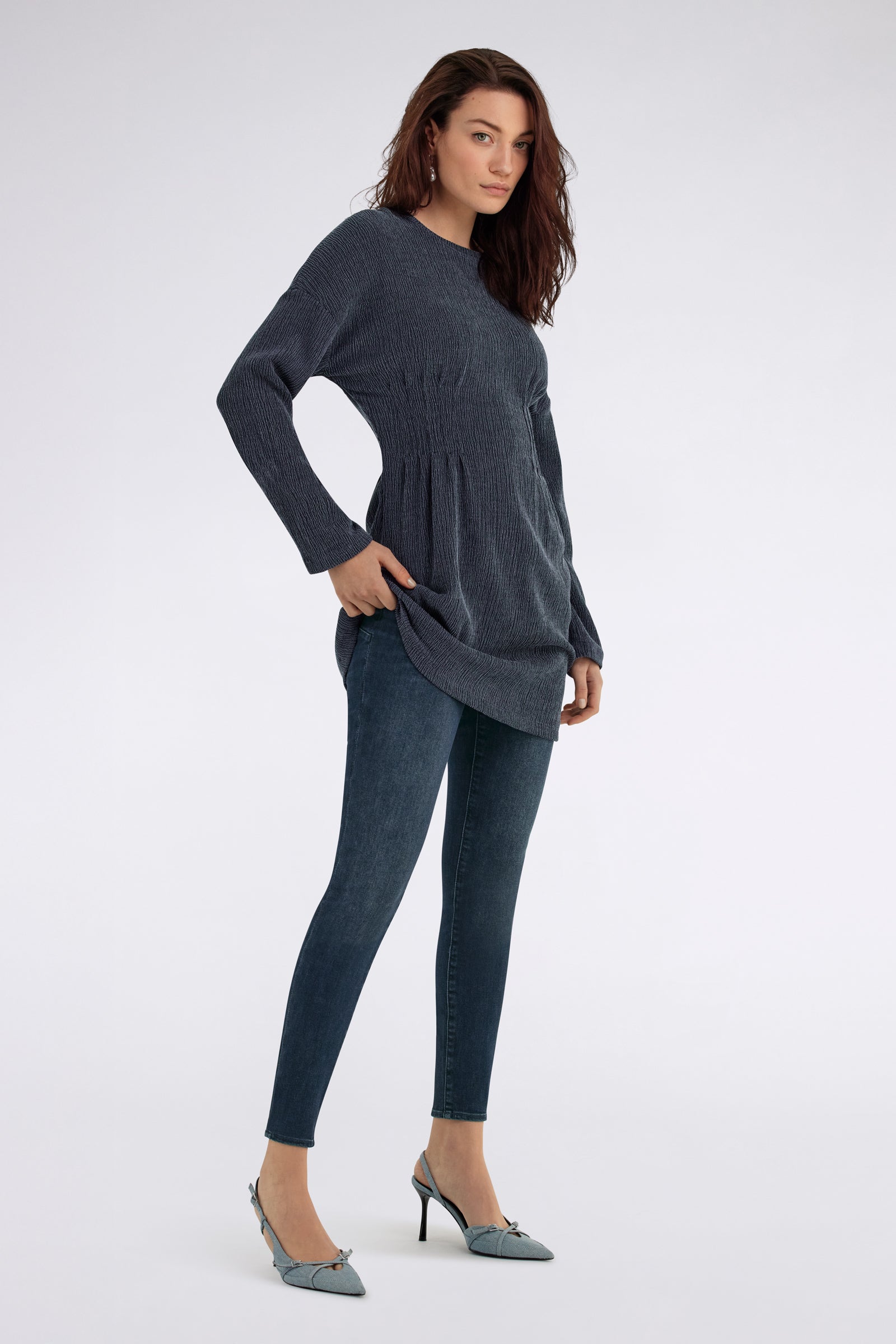 gas-star-up-25du-skinny-jeans-damen-dunkel-stretch image 1