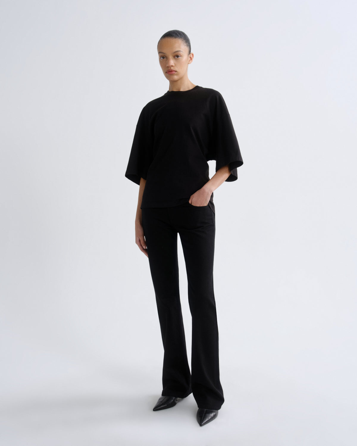 agolde-ellery-tee-t-shirt-schwarz-corsage image 4