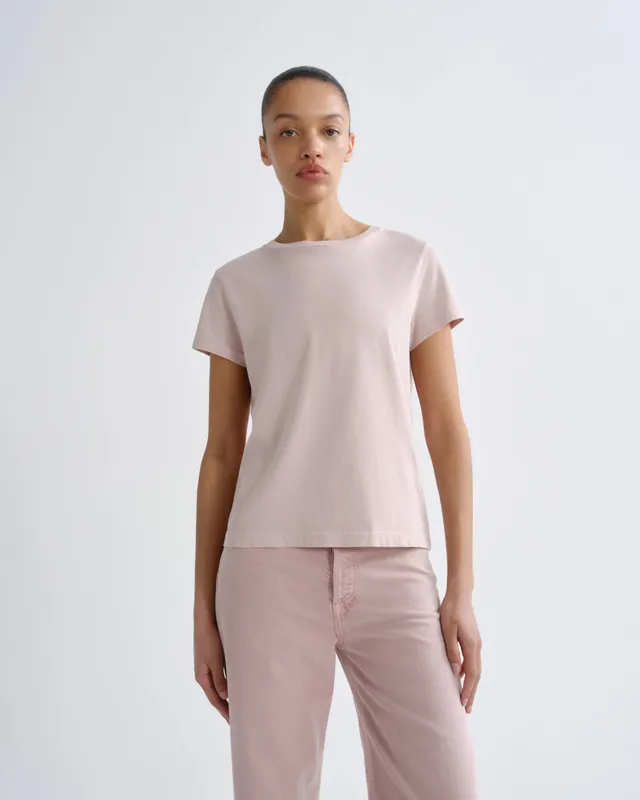 agolde-long-line-adine-tee-t-shirt-wallflower-rosa-bio image 1