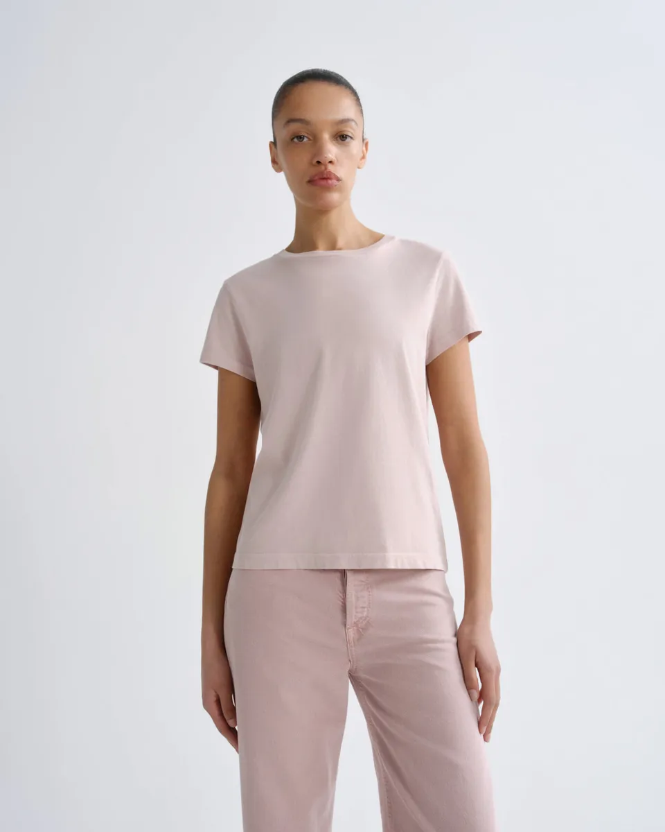 agolde-long-line-adine-tee-t-shirt-wallflower-rosa-bio image 1