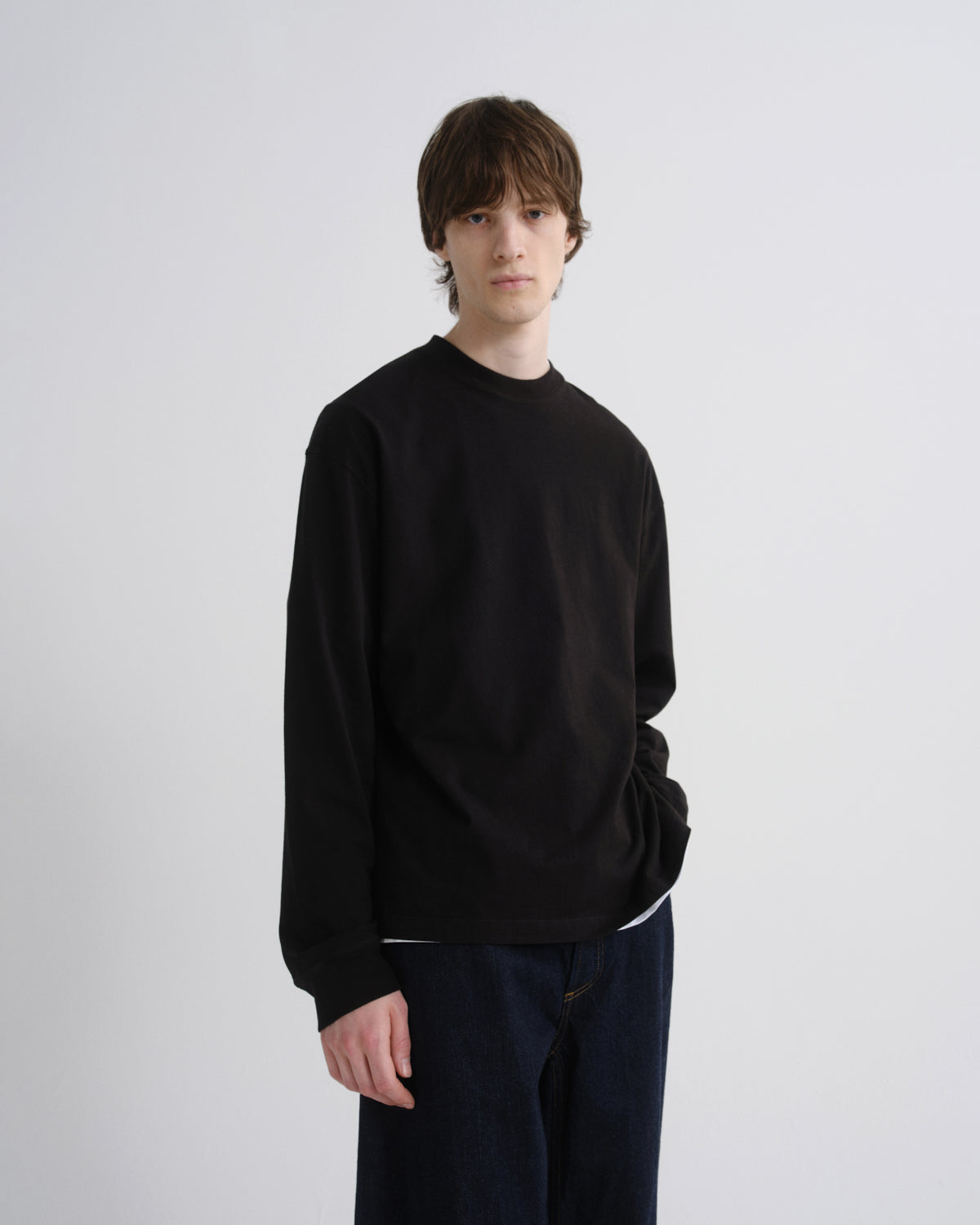 agolde-asha-long-sleeve-mock-neck-tee-schwarz image 1
