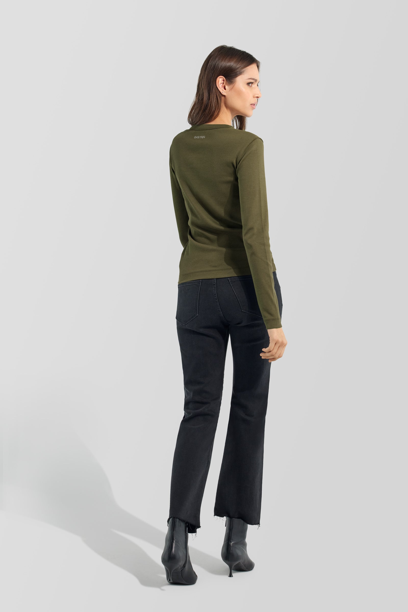 gas-hanis-m-l-strass-3653-t-shirt-damen-slim-schwarz image 2