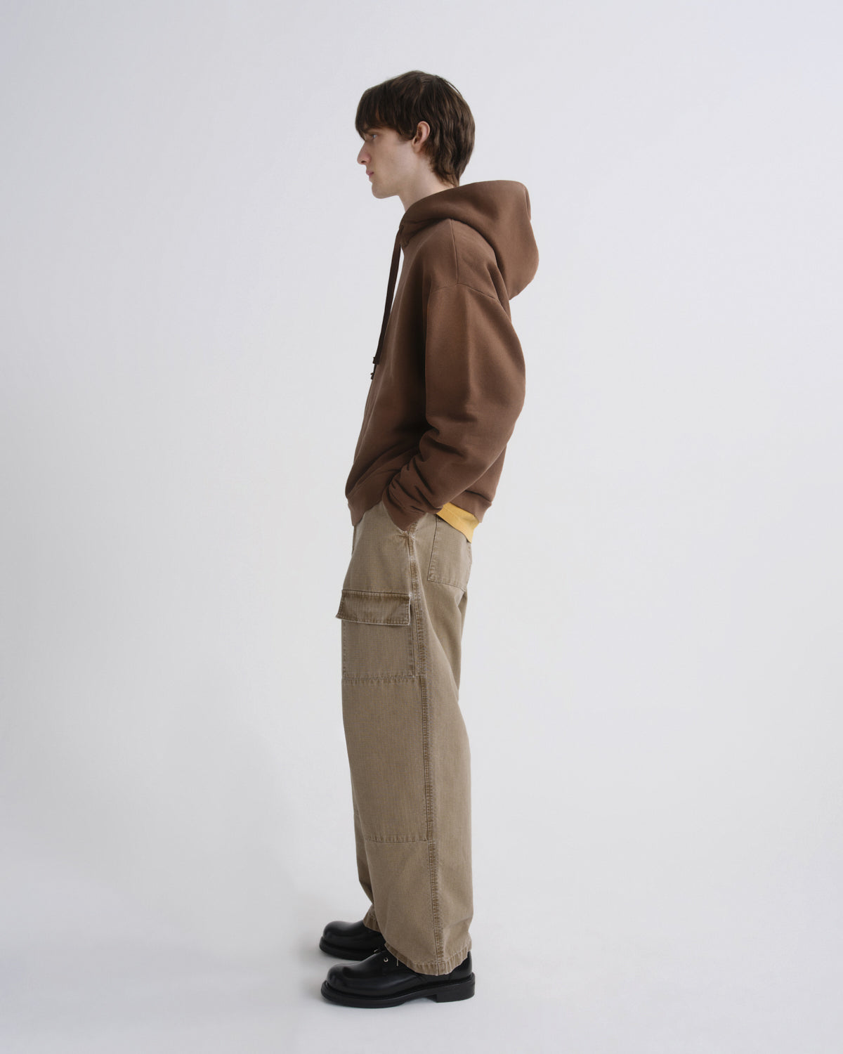 agolde-salford-hoodie-sumac-herren-kapuzenpullover-braun image 5
