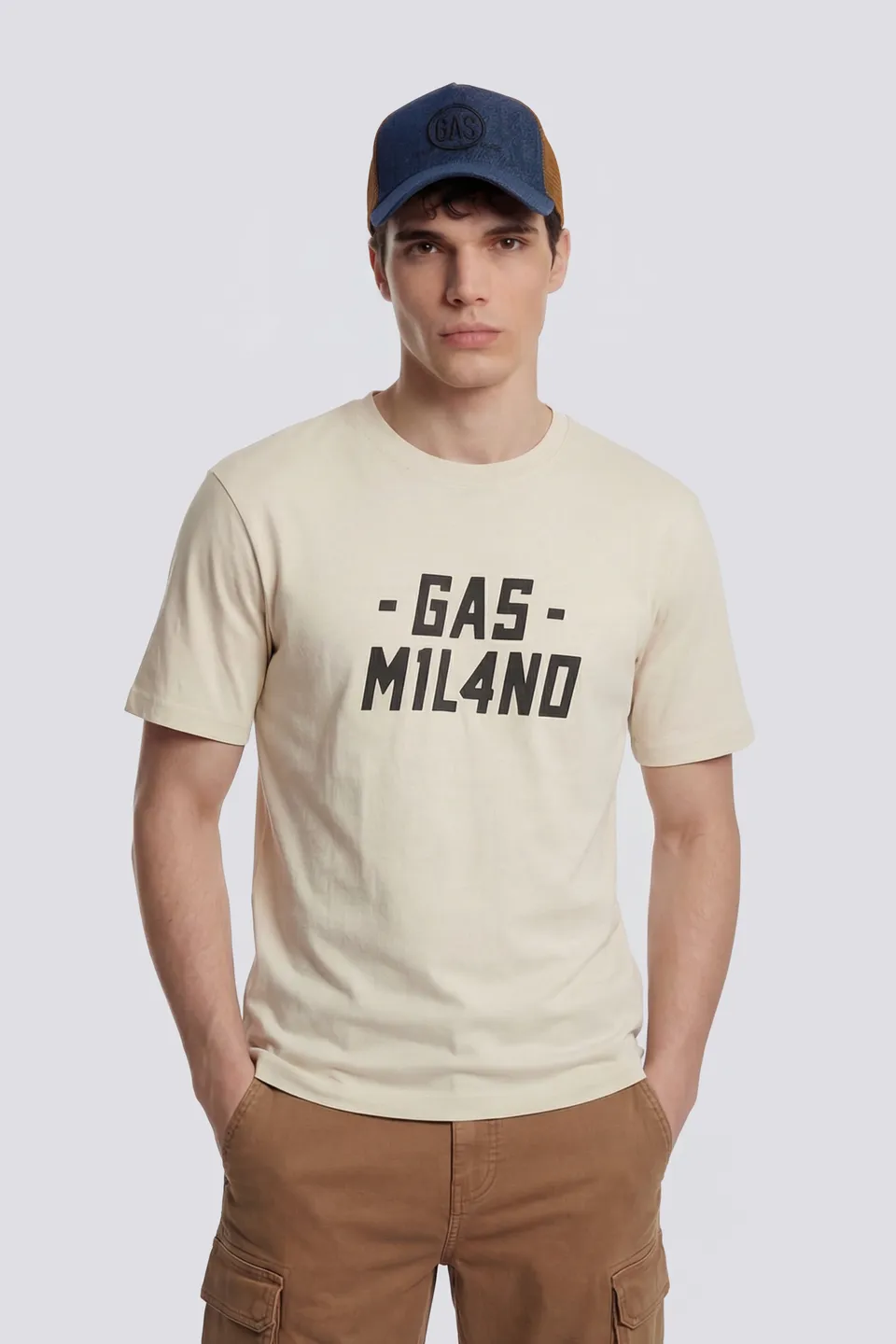gas-dharis-m-c-patch-3006-t-shirt-herren-baumwolle-regular-fit image 1