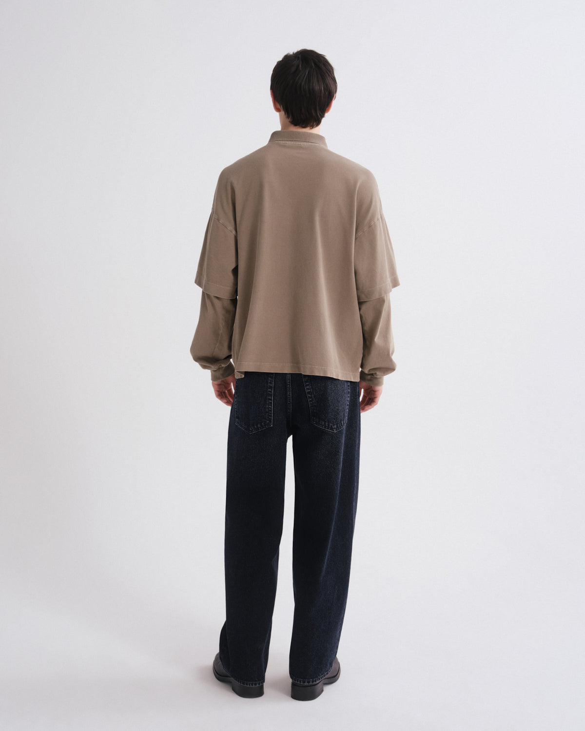 agolde-curren-polo-trail-khaki-double-sleeve-herren image 2