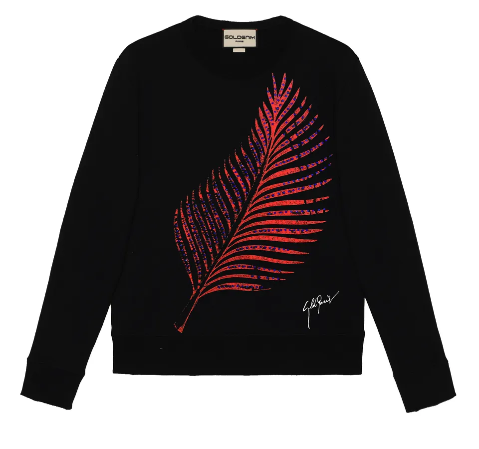 goldenim-paris-homme-sweat-1007-noir-herren-sweatshirt image 1