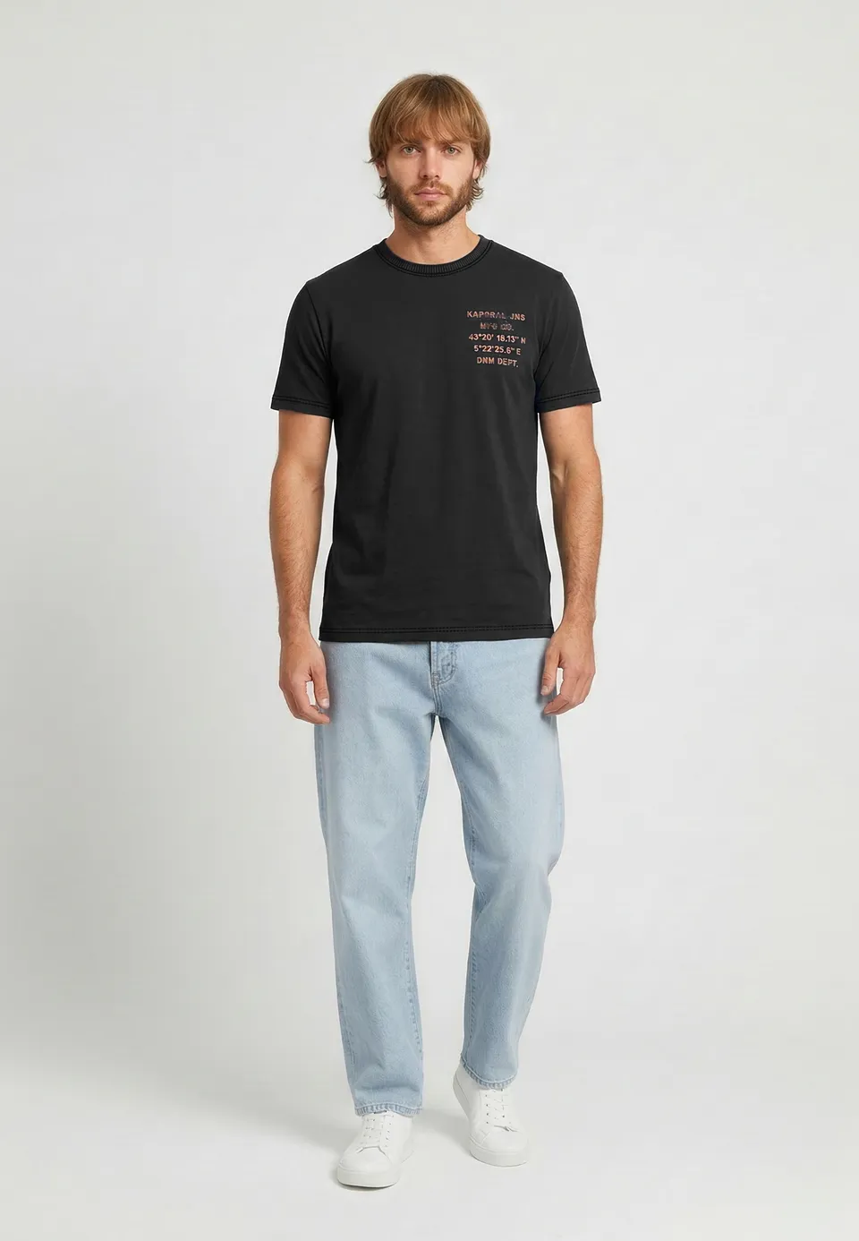 kaporal-bark-t-shirt-schwarz-herren-print image 1