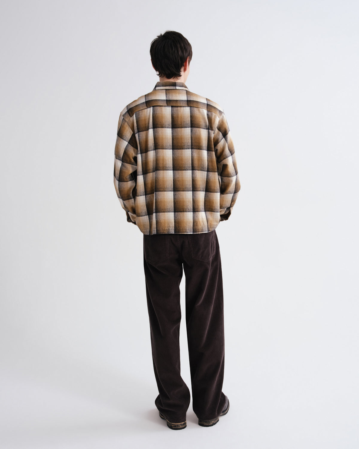 agolde-mccoy-shirt-battersea-check-khaki-herren-hemd-kariert image 2